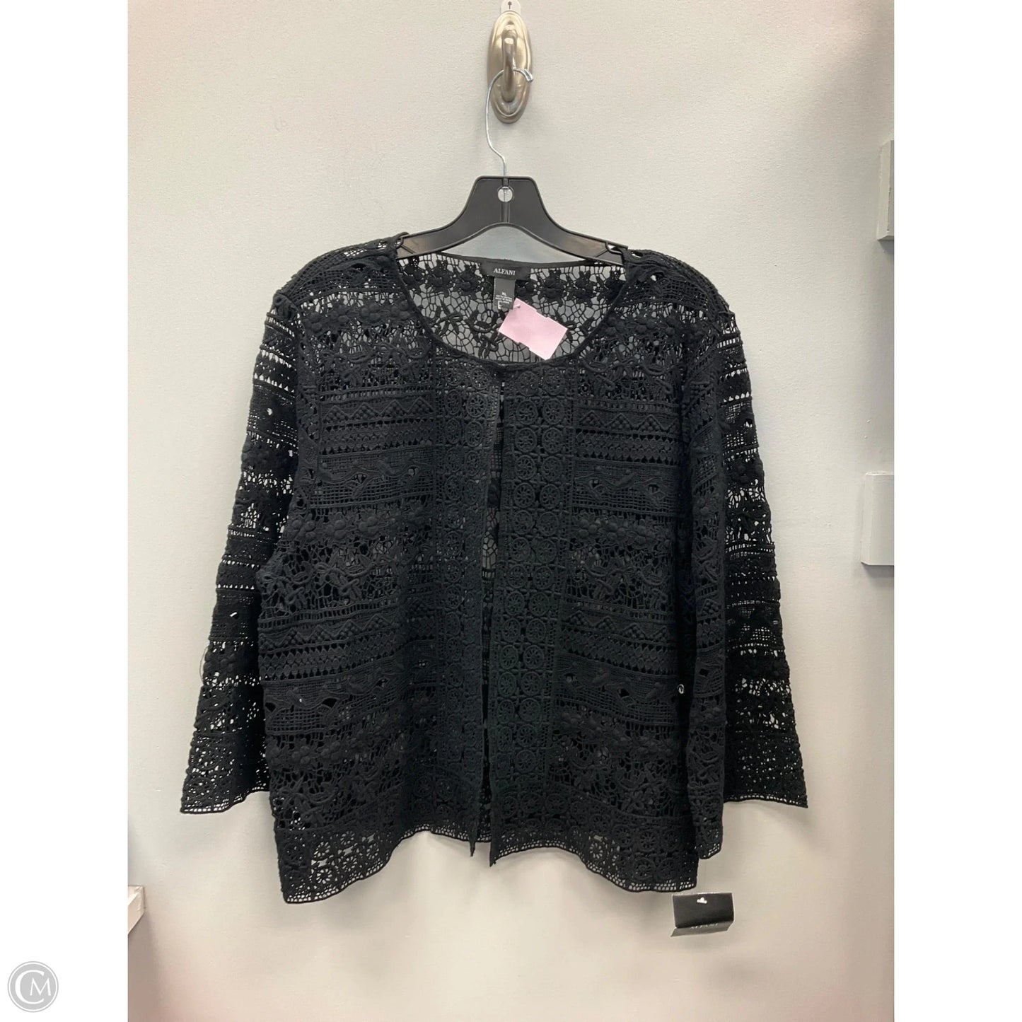 Cardigan By Alfani In Black, Size: Xl