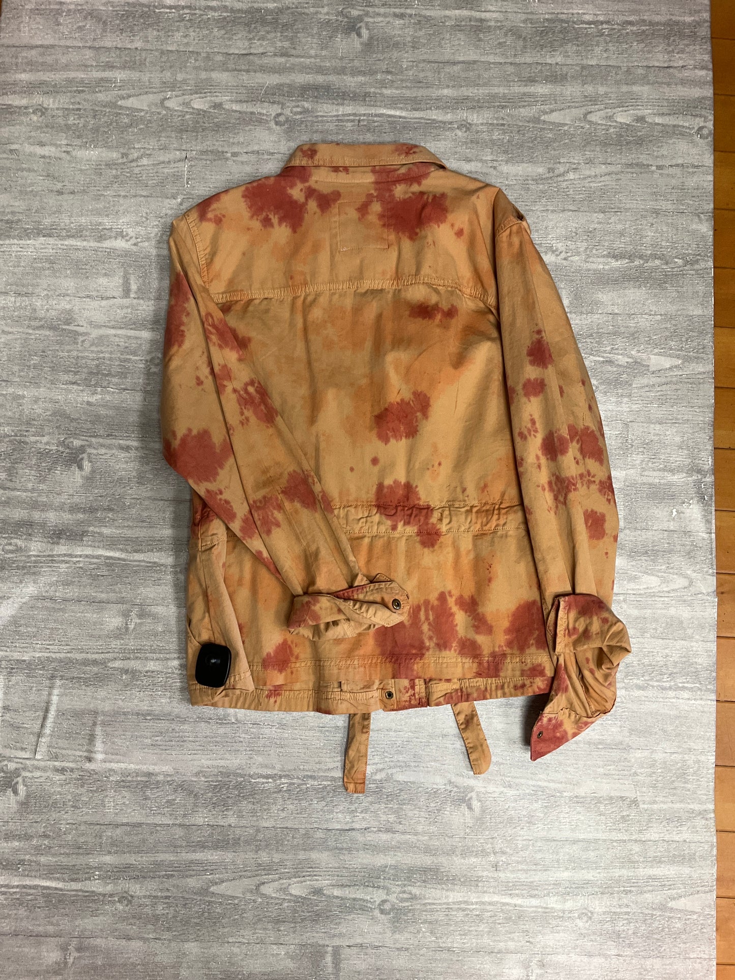 Jacket Shirt By Sonoma In Tie Dye Print, Size: Xl