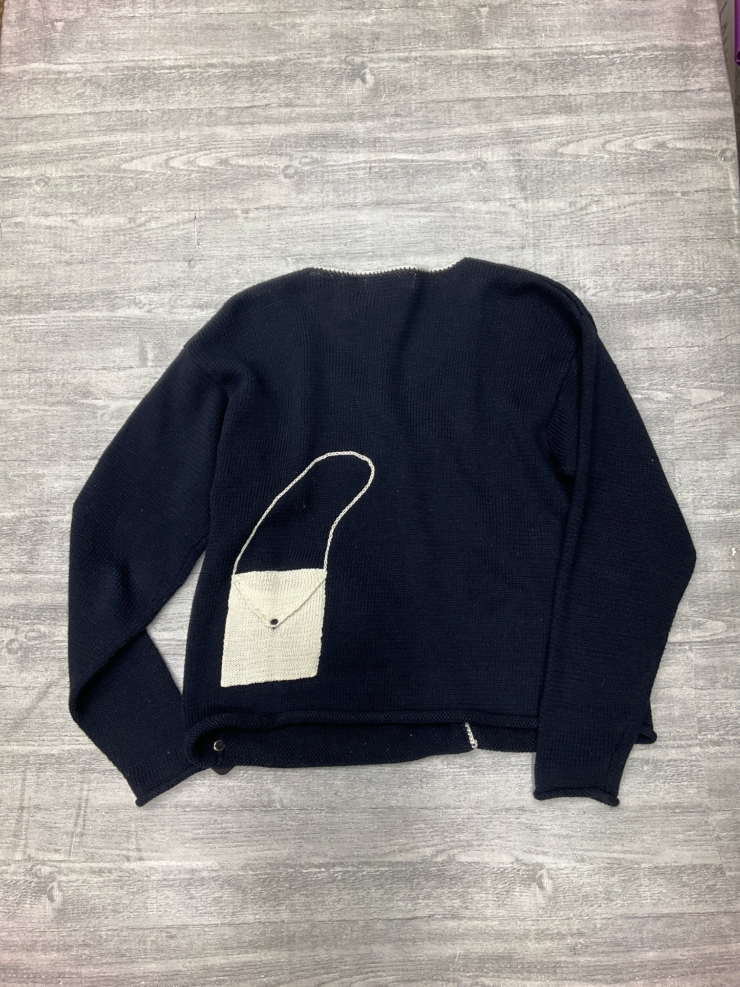 Sweater Cardigan By Thyme In Navy, Size: S
