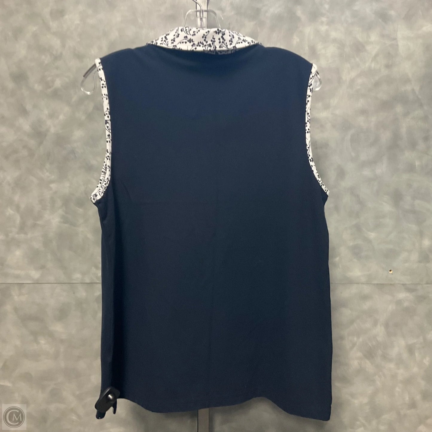 Top Sleeveless By Tommy Hilfiger In Navy, Size: L