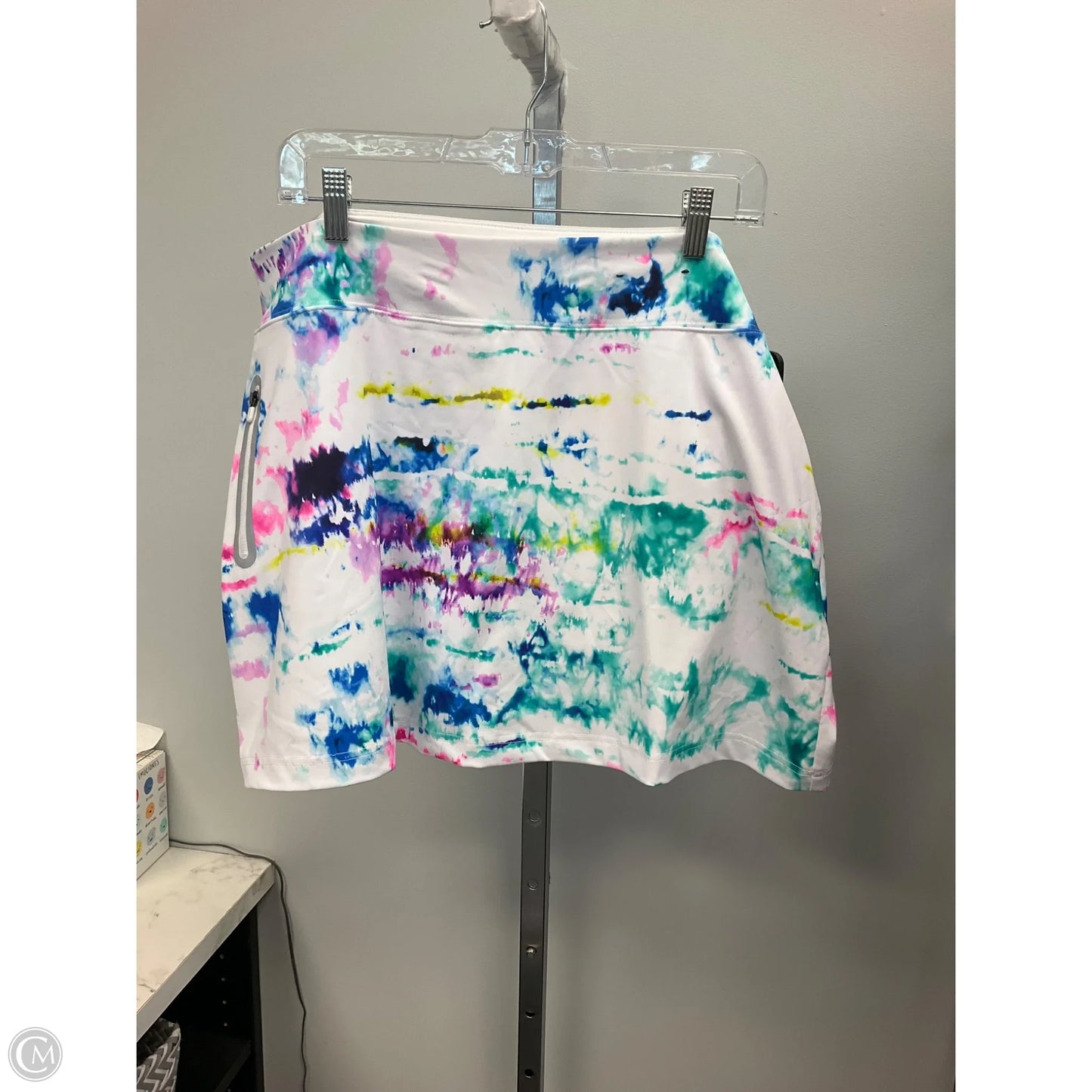 Athletic Skort By Fila In Tie Dye Print, Size: Xl
