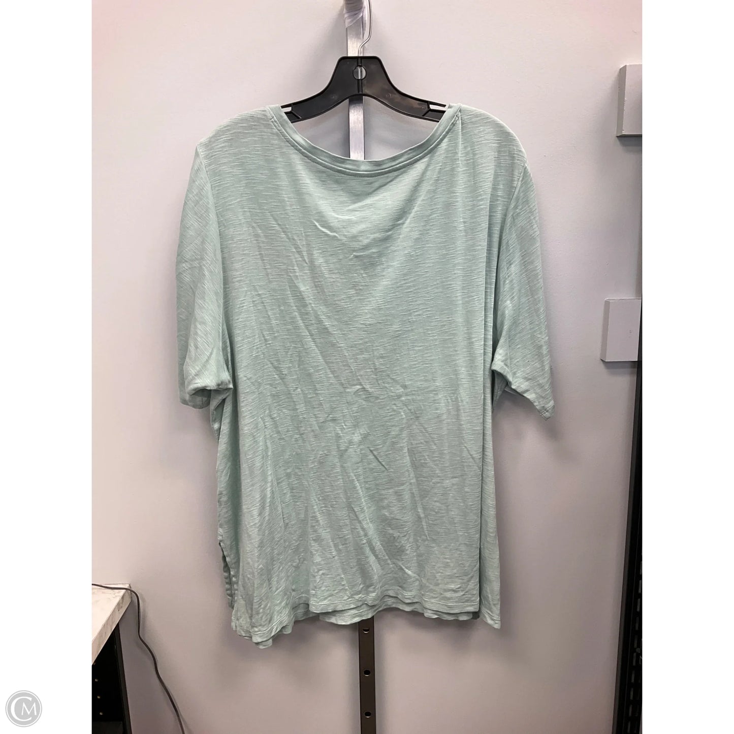 Top Short Sleeve By J. Jill In Green, Size: 3x