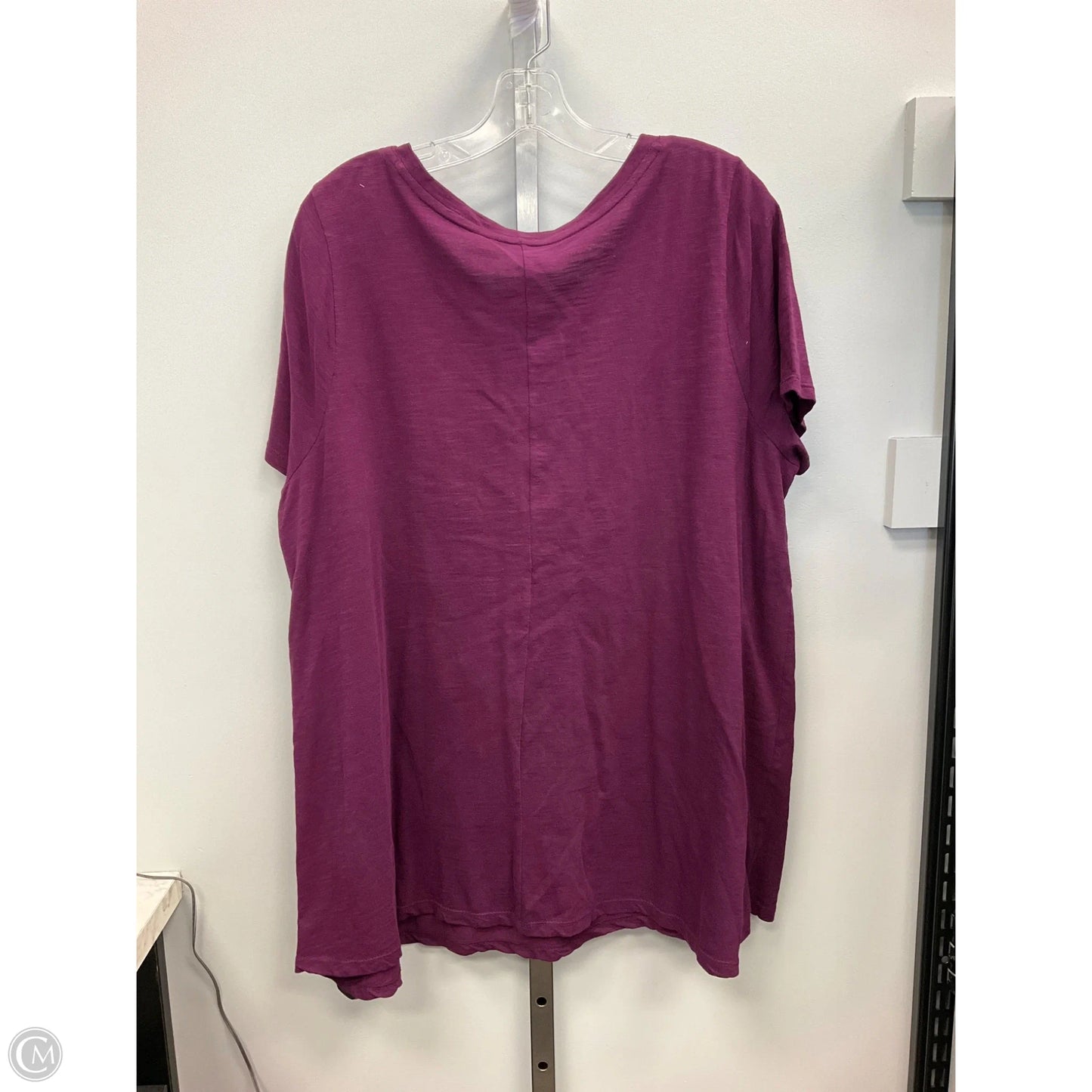 Top Short Sleeve By Lane Bryant In Maroon, Size: 14