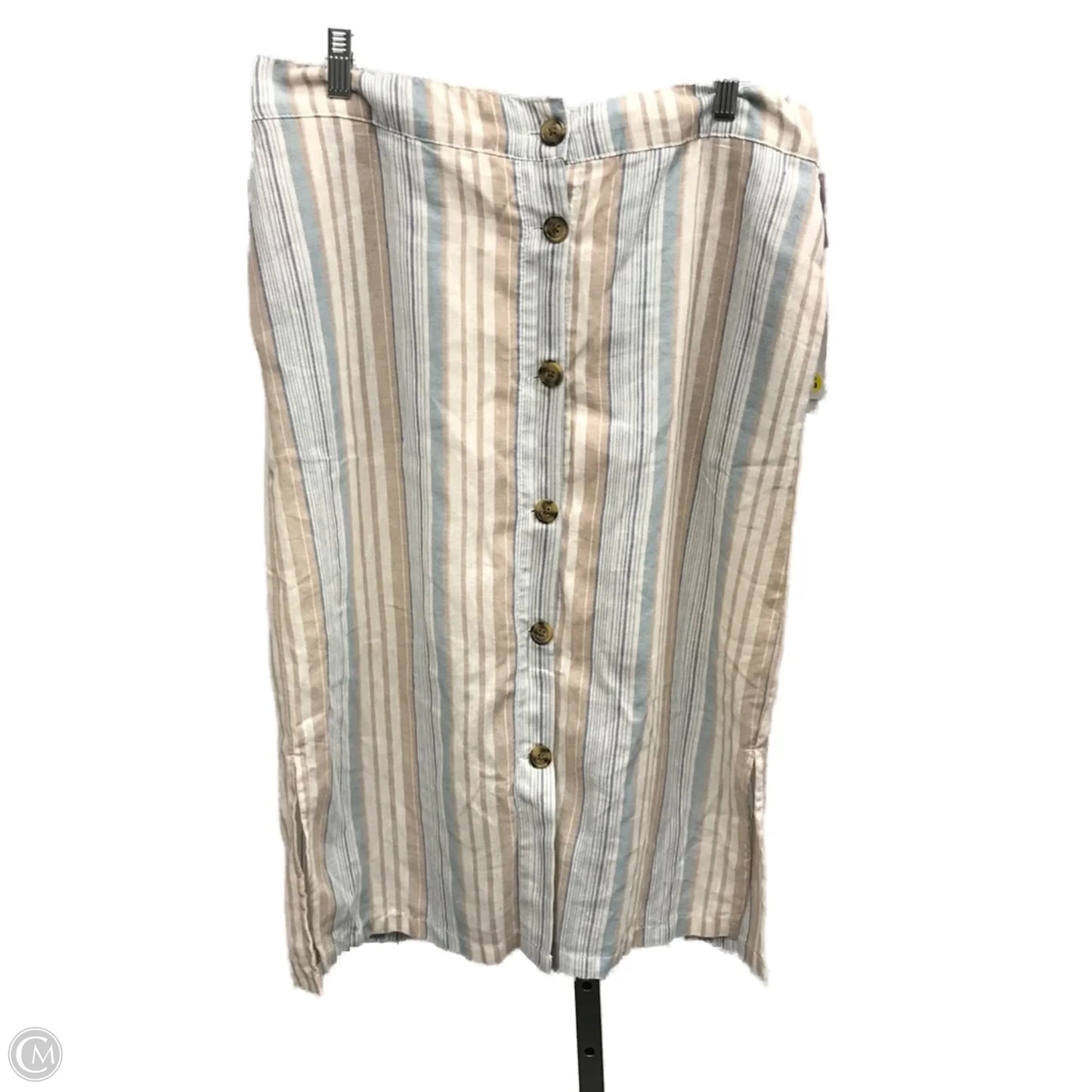 Skirt Midi By Daughter Lessons In Striped Pattern, Size: M