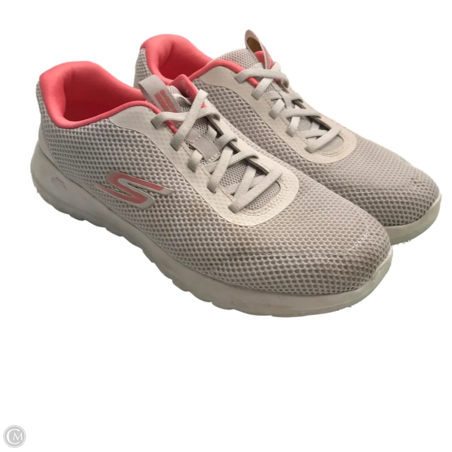 Shoes Sneakers By Skechers In Grey & White, Size: 8