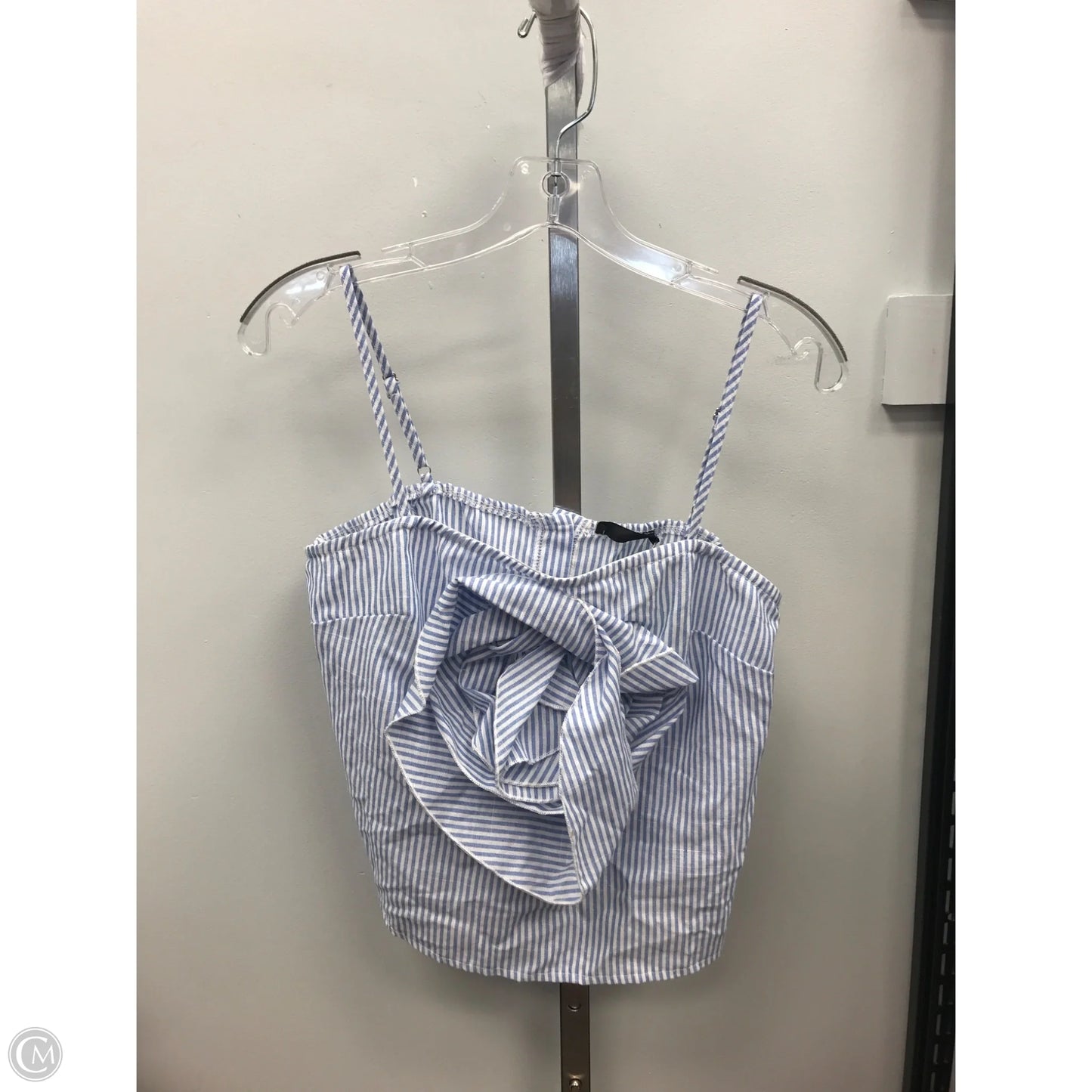 Top Sleeveless By Shein In Striped Pattern, Size: M