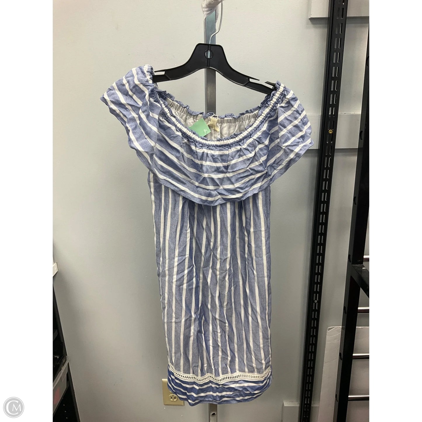 Dress Casual Short By Max Studio In Blue & White, Size: S