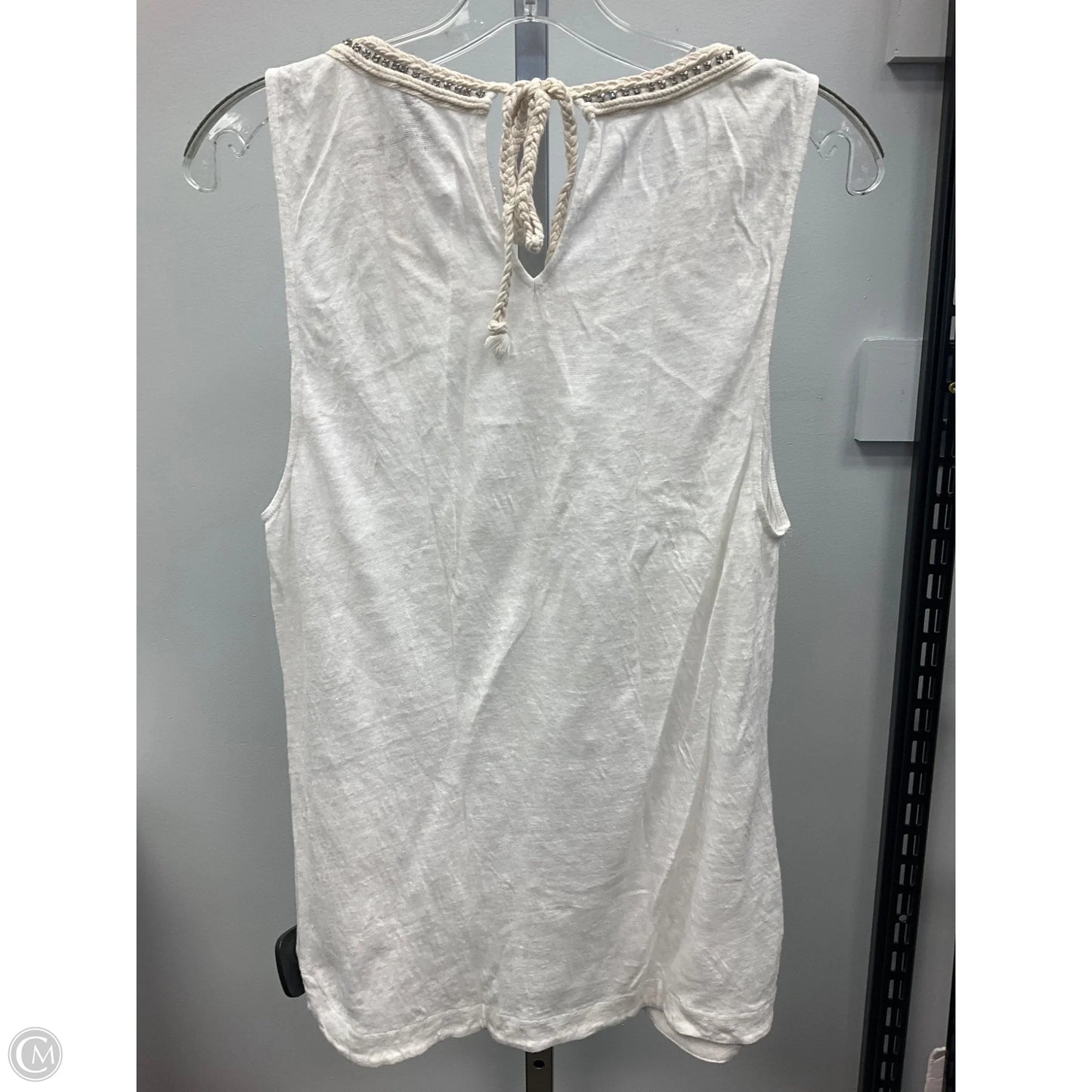 Top Sleeveless By Ann Taylor In Cream, Size: M