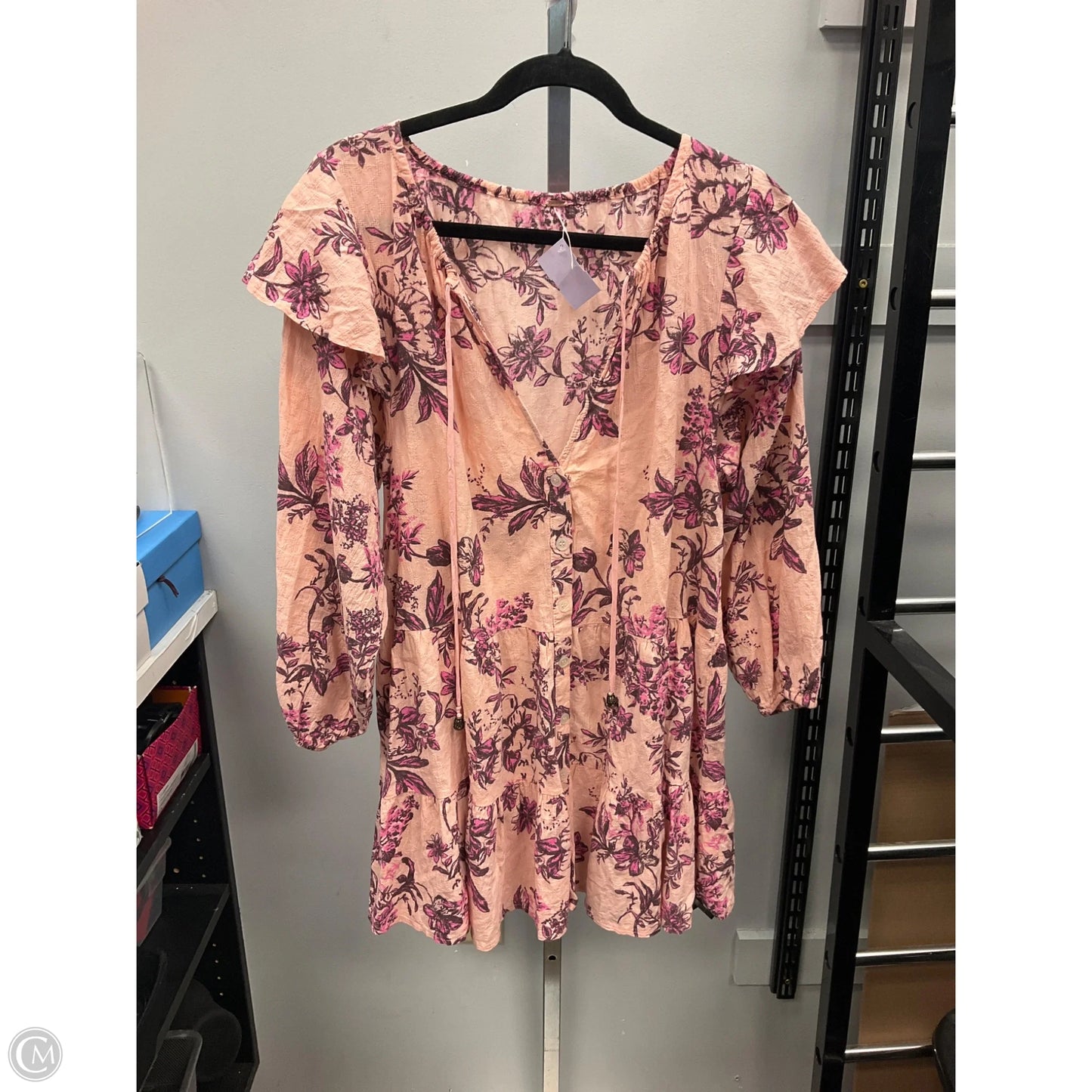 Top Long Sleeve By Free People In Pink, Size: S