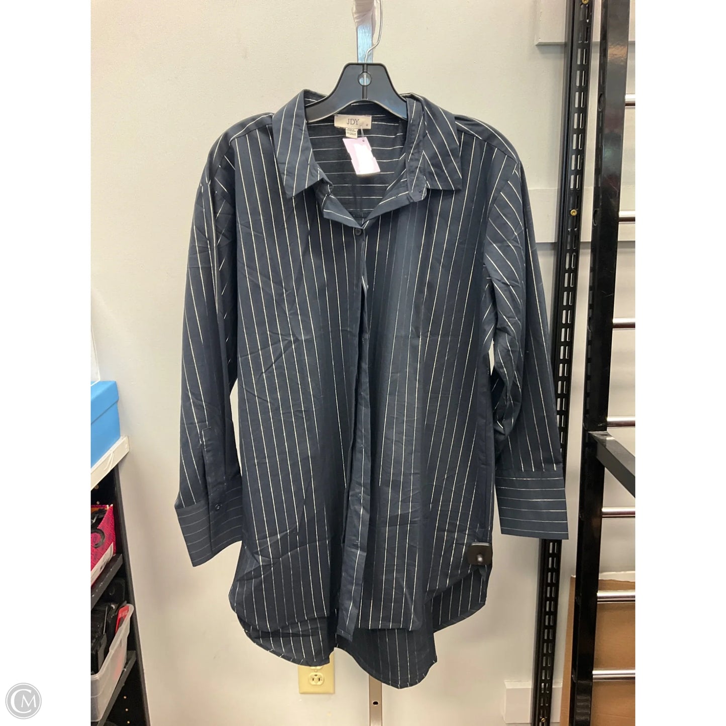 DRESS CASUAL SHORT By Cmc In Blue & Silver, Size: M