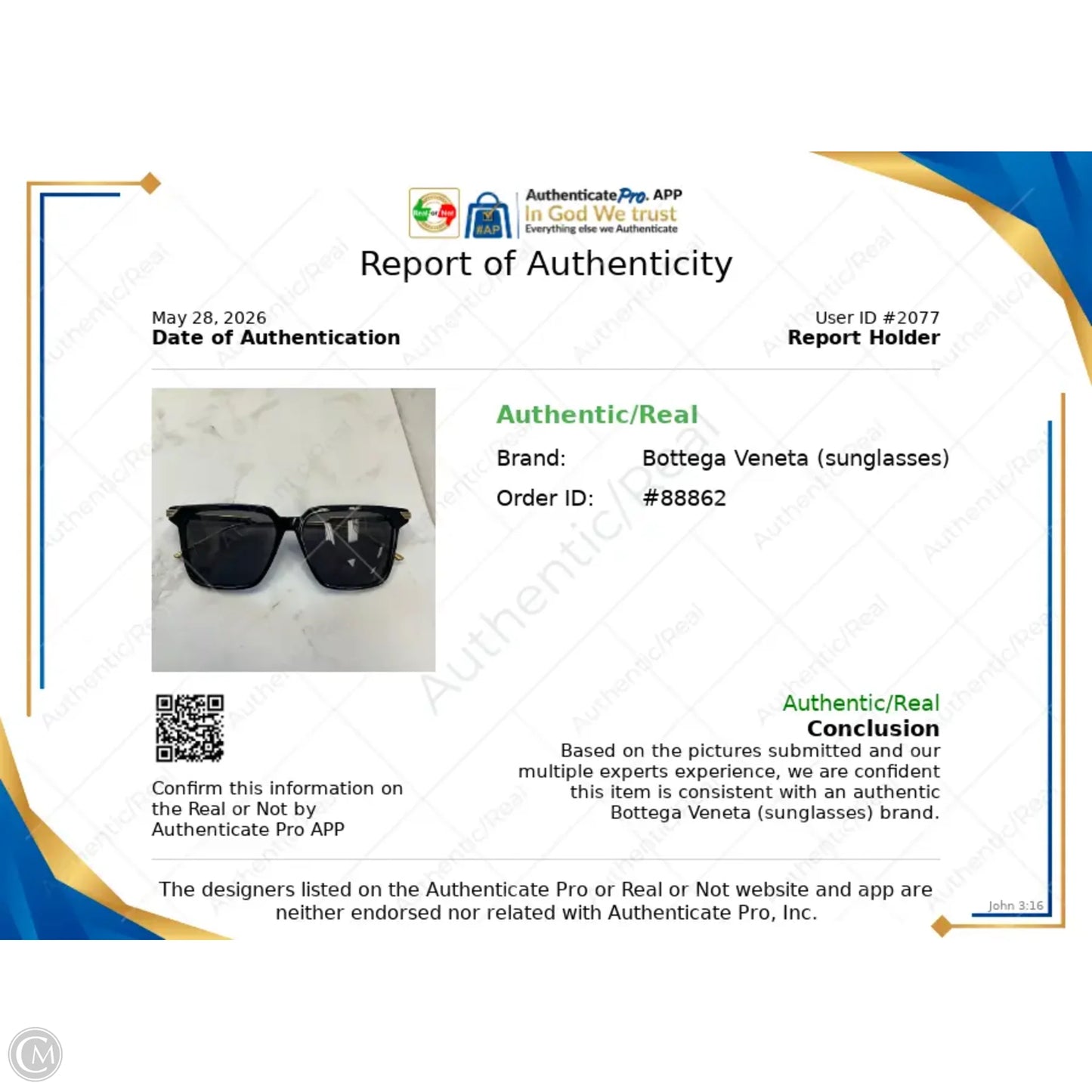 Sunglasses Luxury Designer By Bottega Veneta