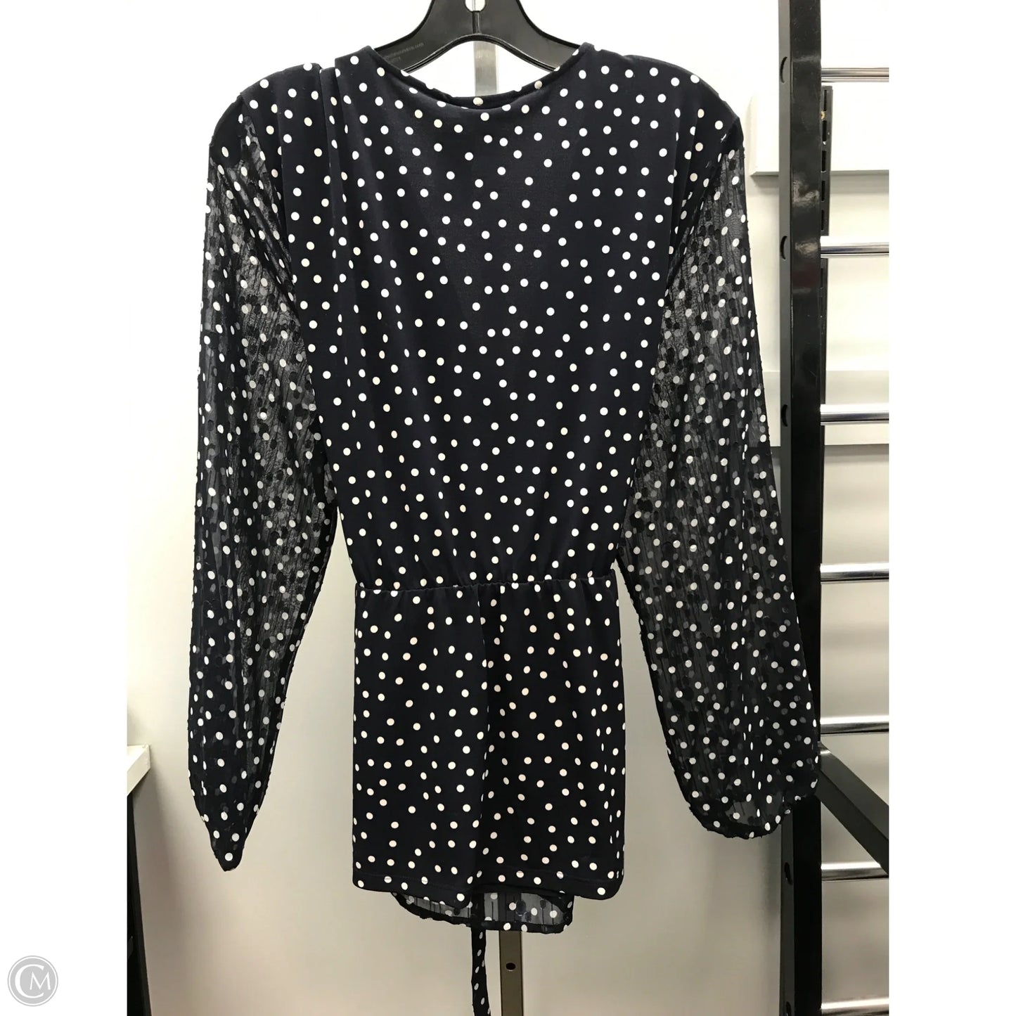 Top 3/4 Sleeve By Charter Club In Polkadot Pattern, Size: Xl
