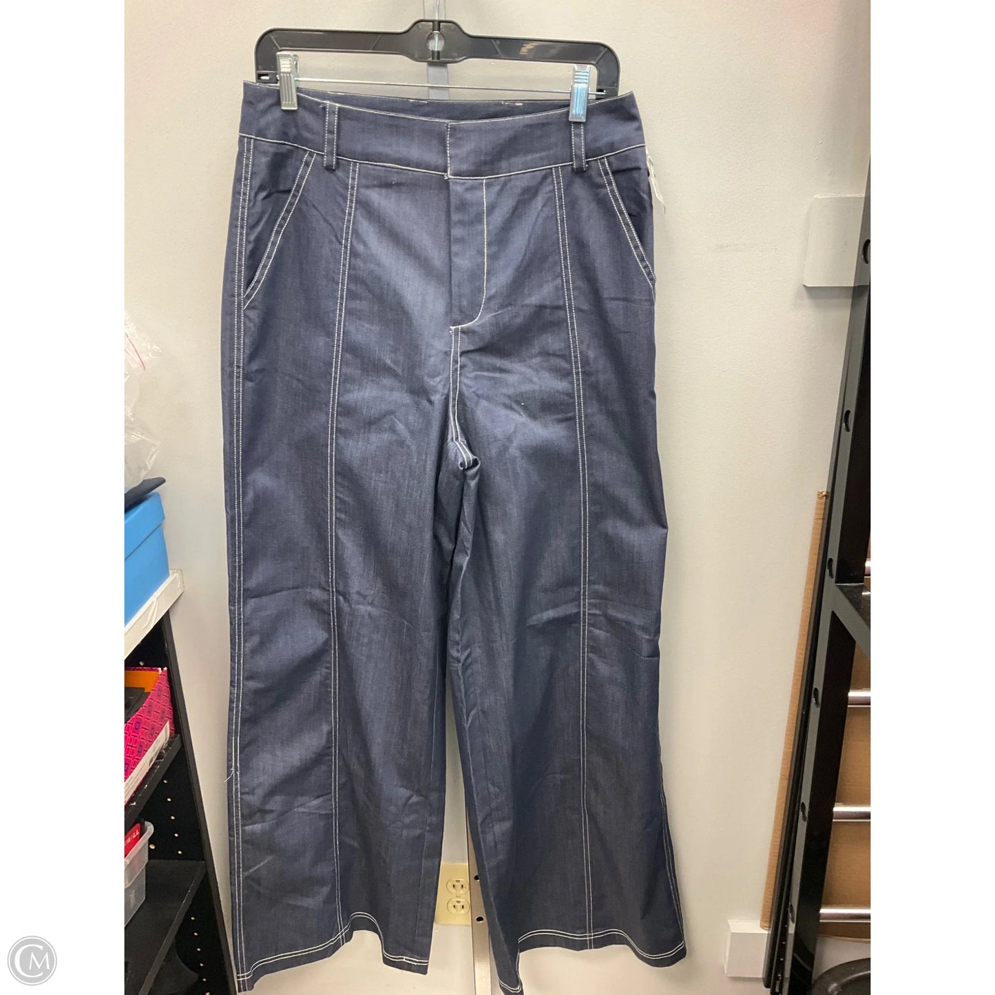 Pants Wide Leg By New York And Co In Blue, Size: S