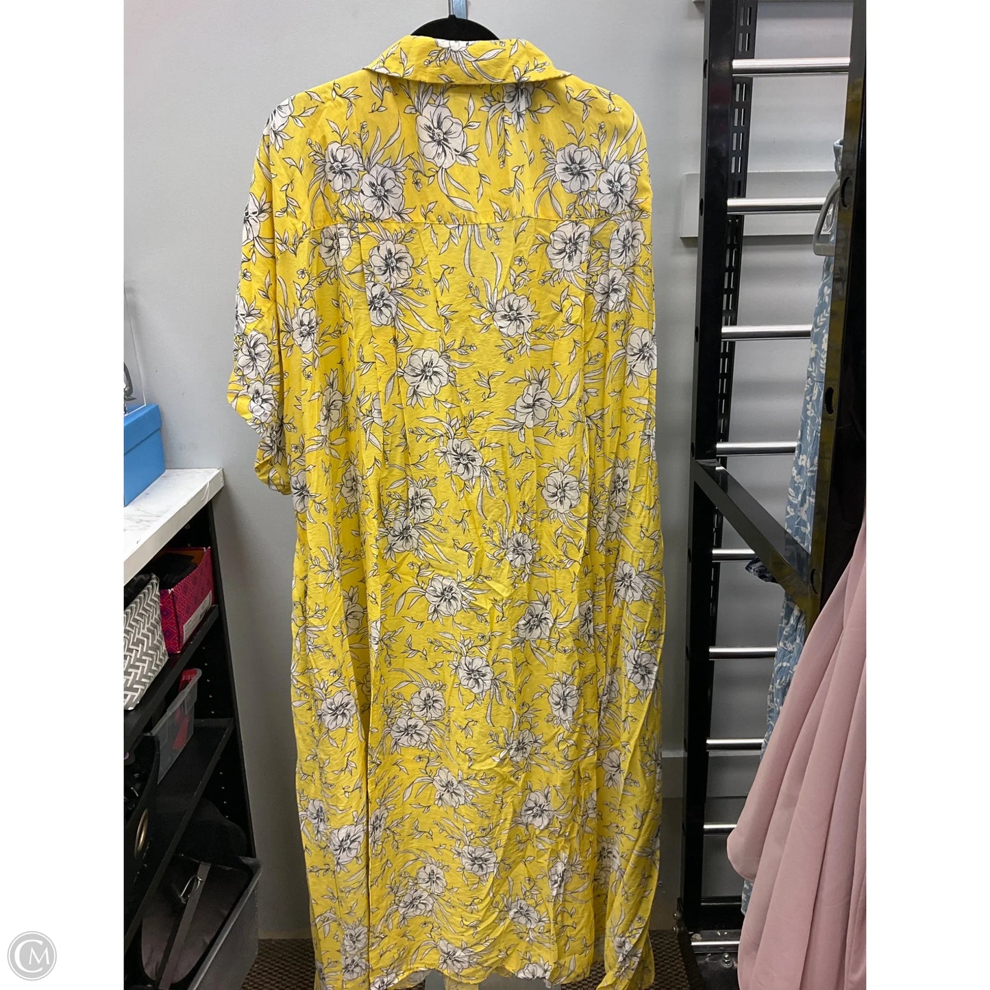 Dress Casual Maxi By Cmc In Yellow, Size: 4x