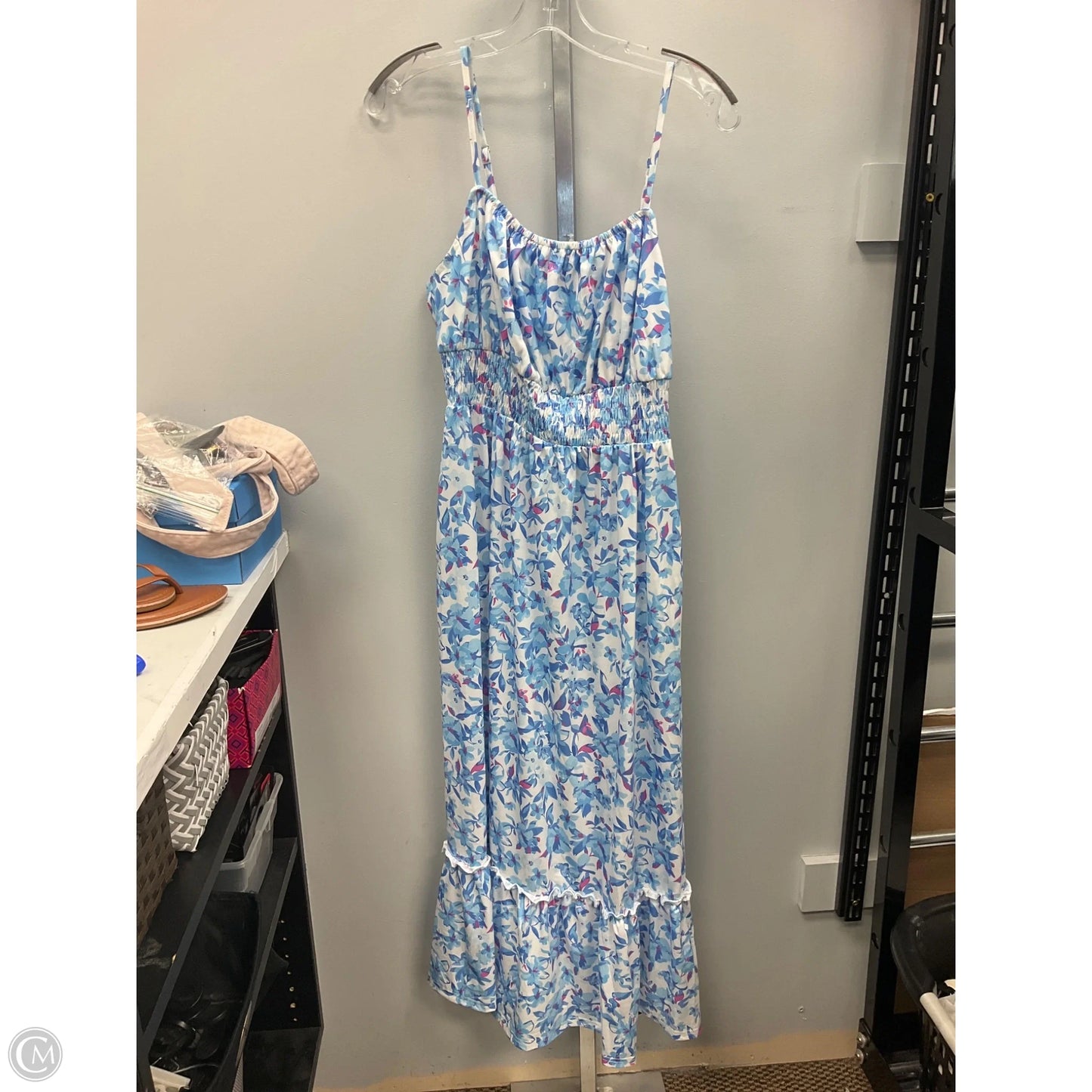 Dress Casual Midi By Grace Karin In Blue & Pink, Size: M
