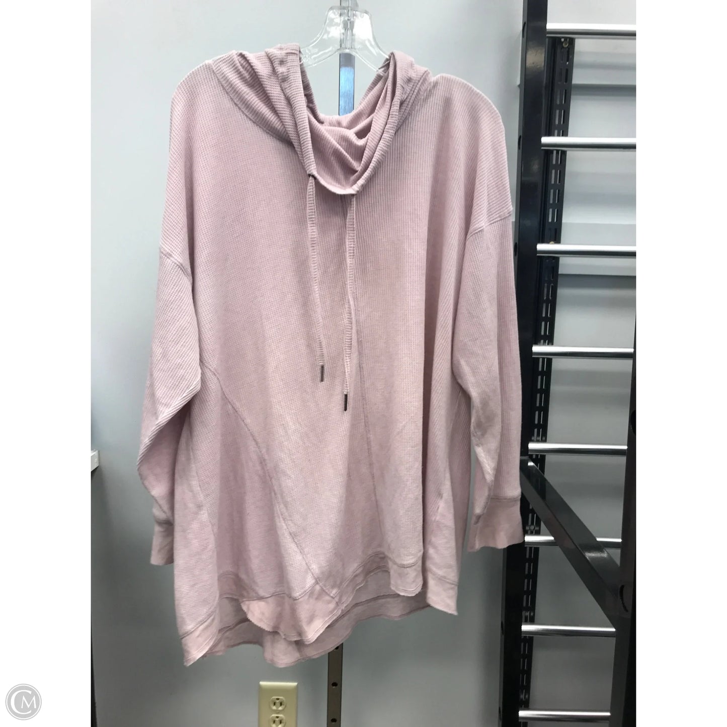 Top Long Sleeve By Charter Club In Green & Pink, Size: Xl