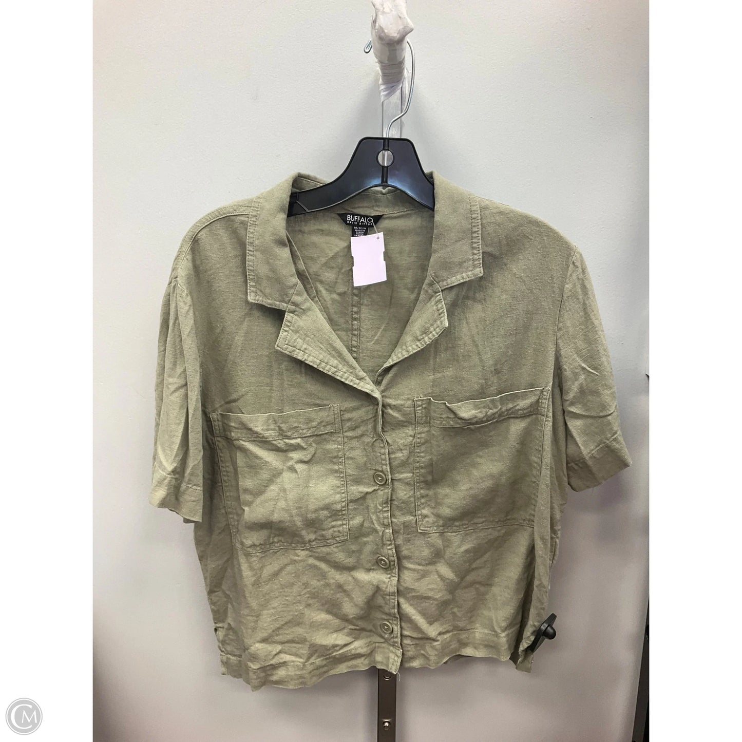 Top Short Sleeve By Buffalo David Bitton In Green, Size: M