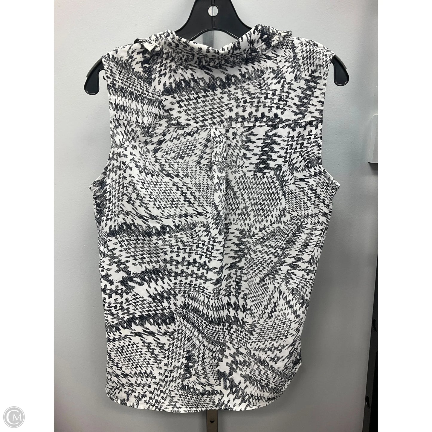 Top Sleeveless Designer By Karl Lagerfeld In Grey, Size: M