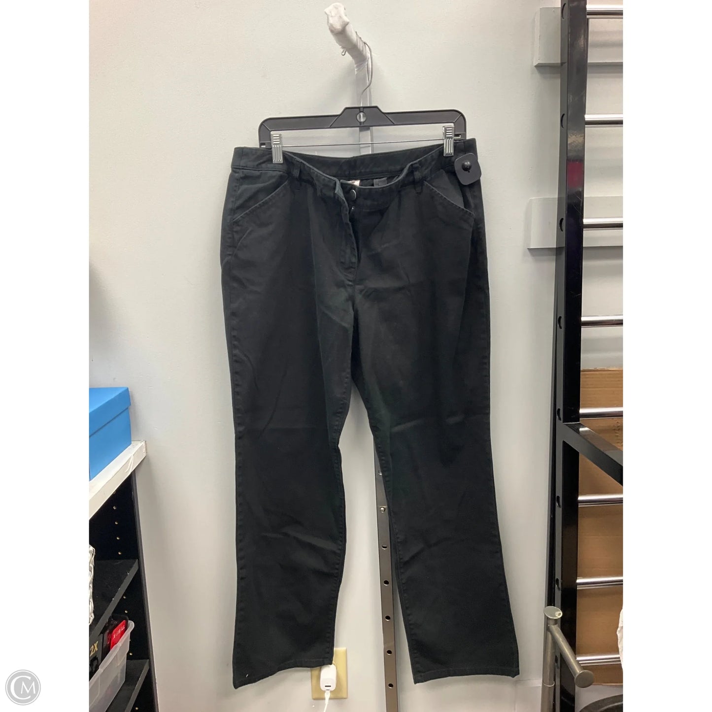 Jeans Straight By White Stag In Black, Size: 14