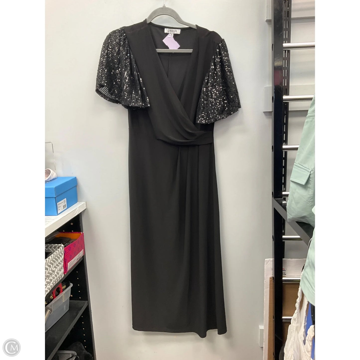 Dress Party Long By Chaus In Black, Size: M
