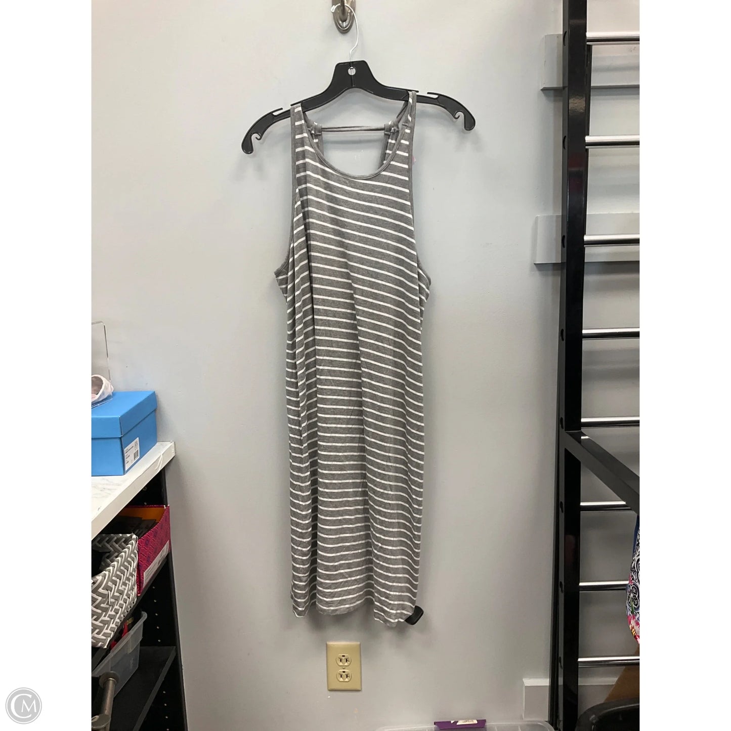 Dress Casual Midi By Gap In Striped Pattern, Size: Xl