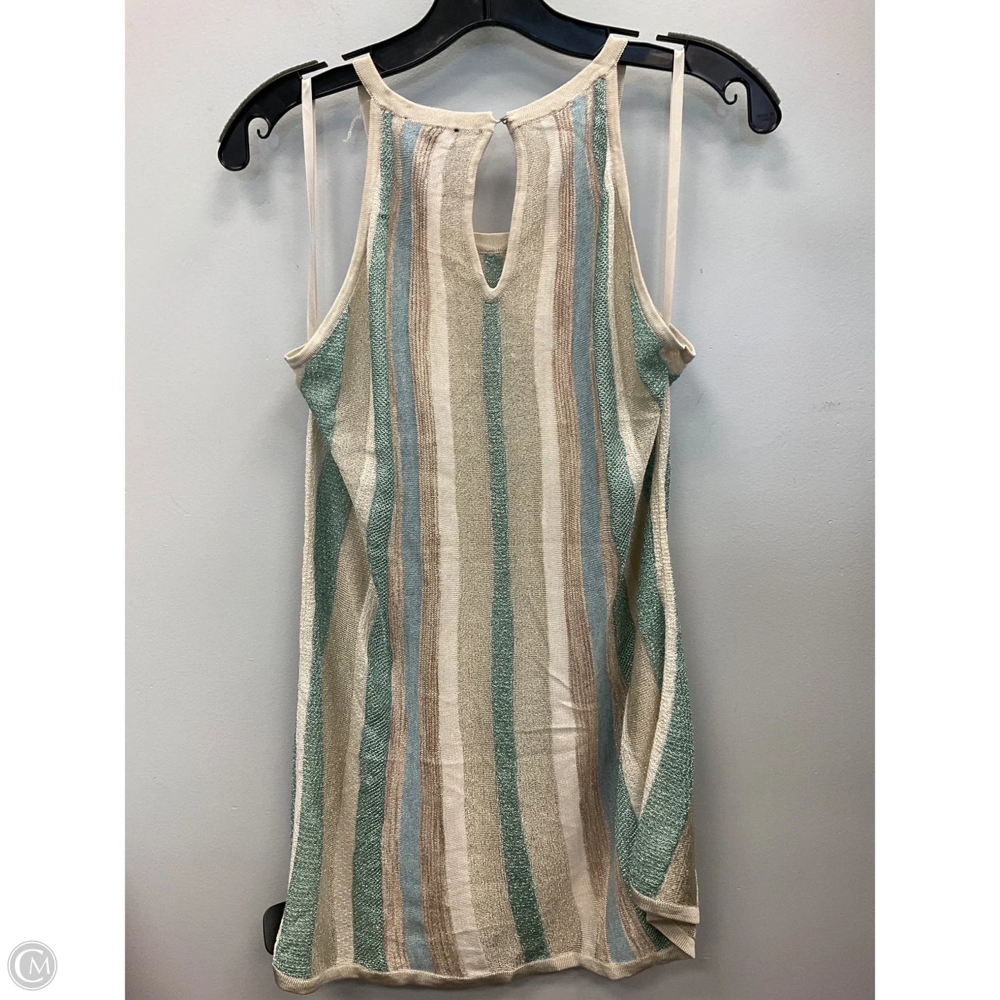 Top Sleeveless By White House Black Market In Blue & Cream, Size: S