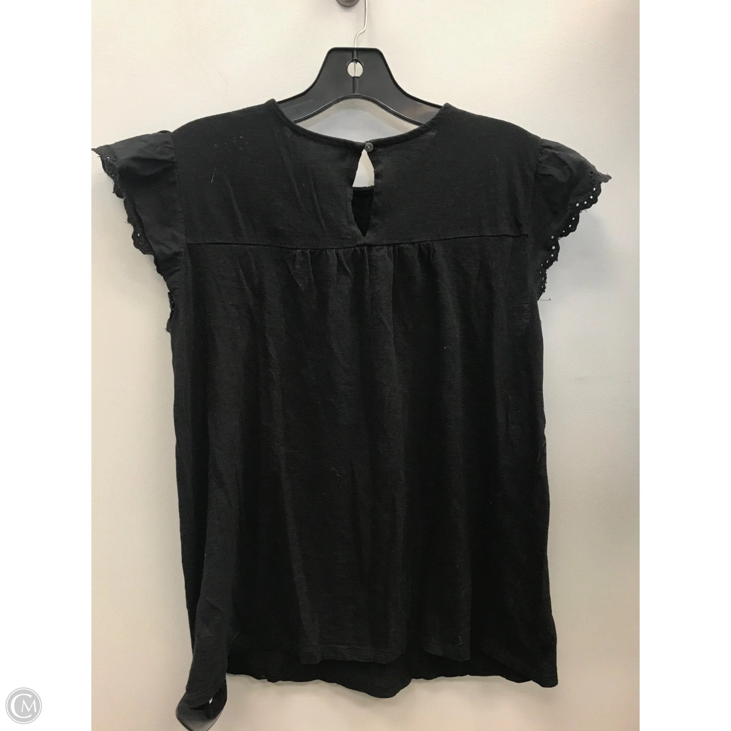 Top Sleeveless By Loft In Black, Size: S