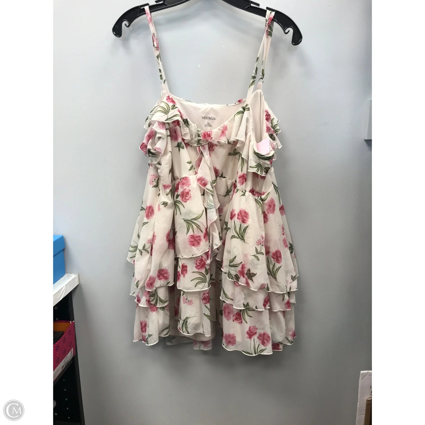 Top Sleeveless By Wild Fable In Floral Print, Size: Xxl