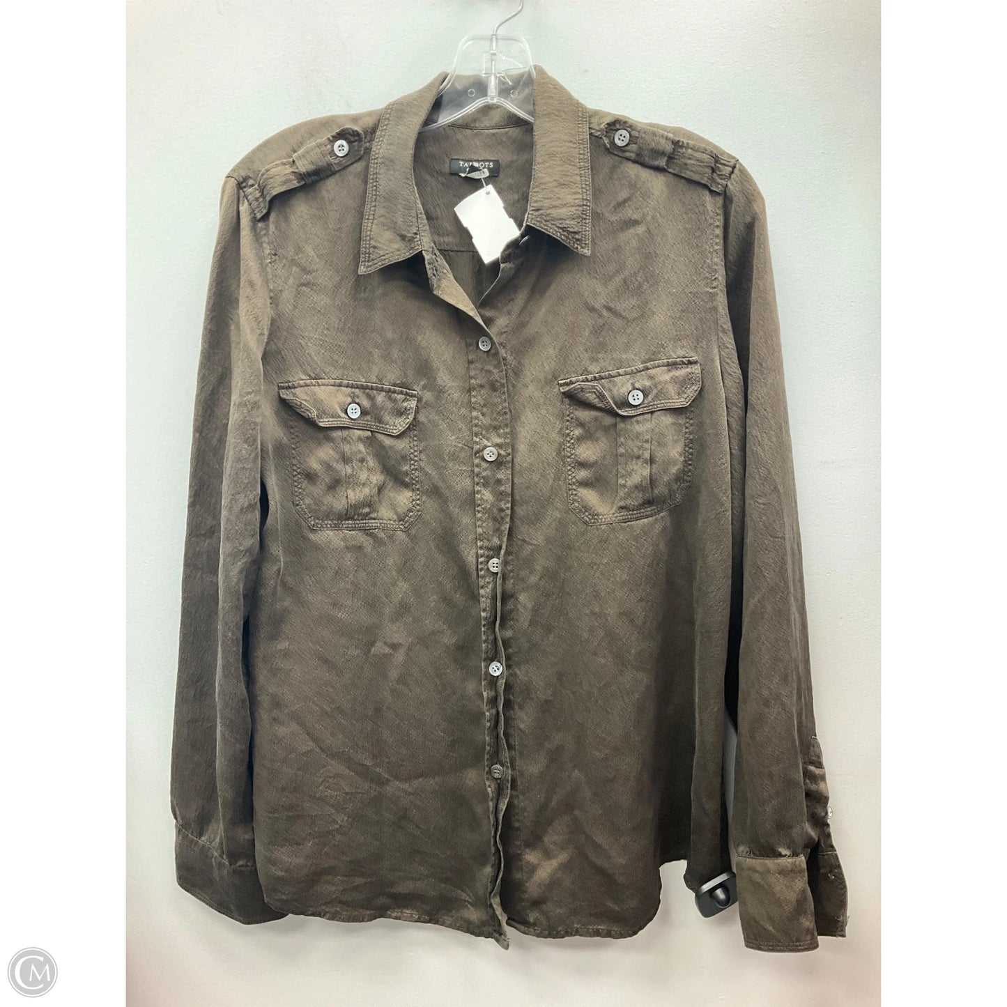 Top Long Sleeve By Talbots In Brown, Size: 14