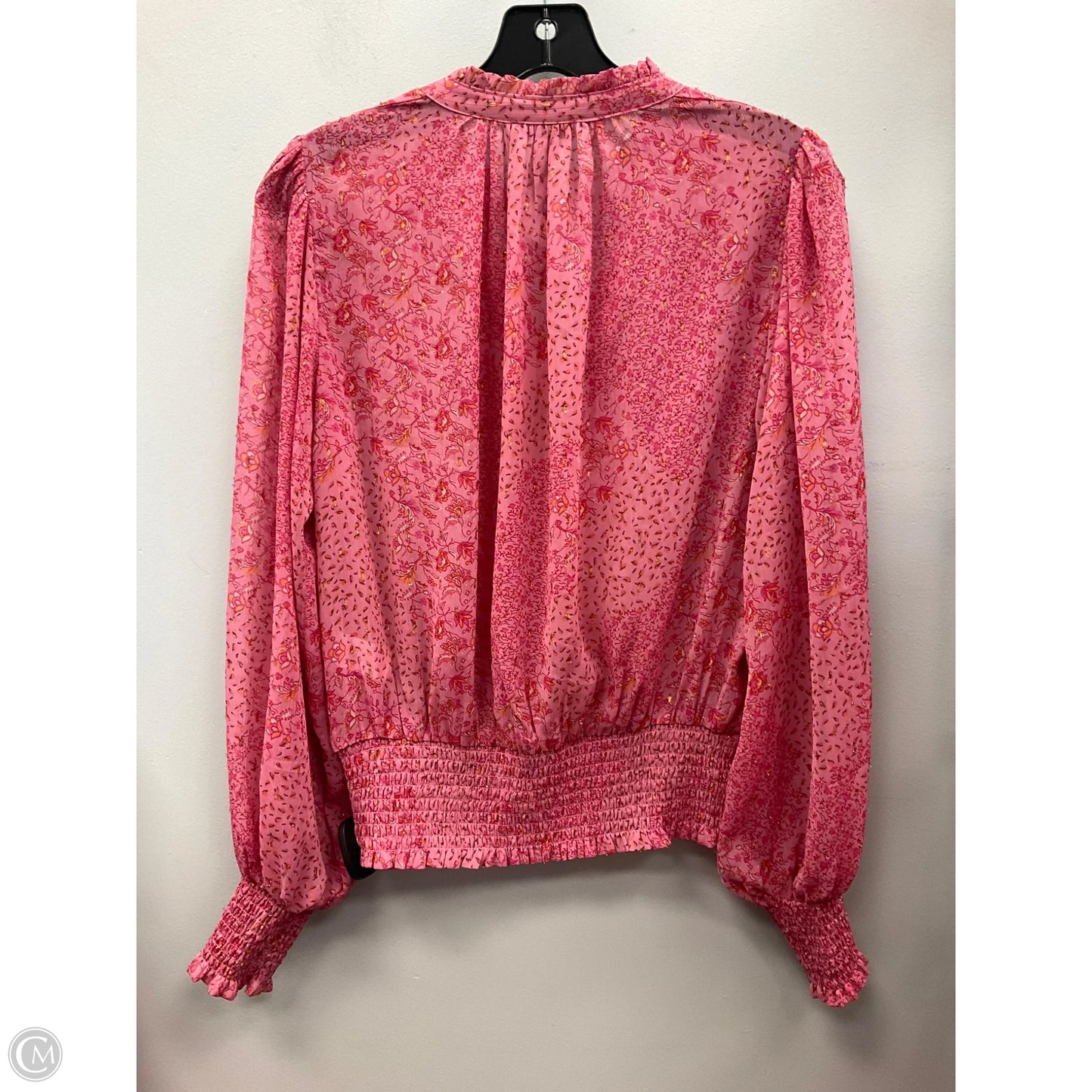 Top Long Sleeve By Maison Damelie In Pink, Size: S