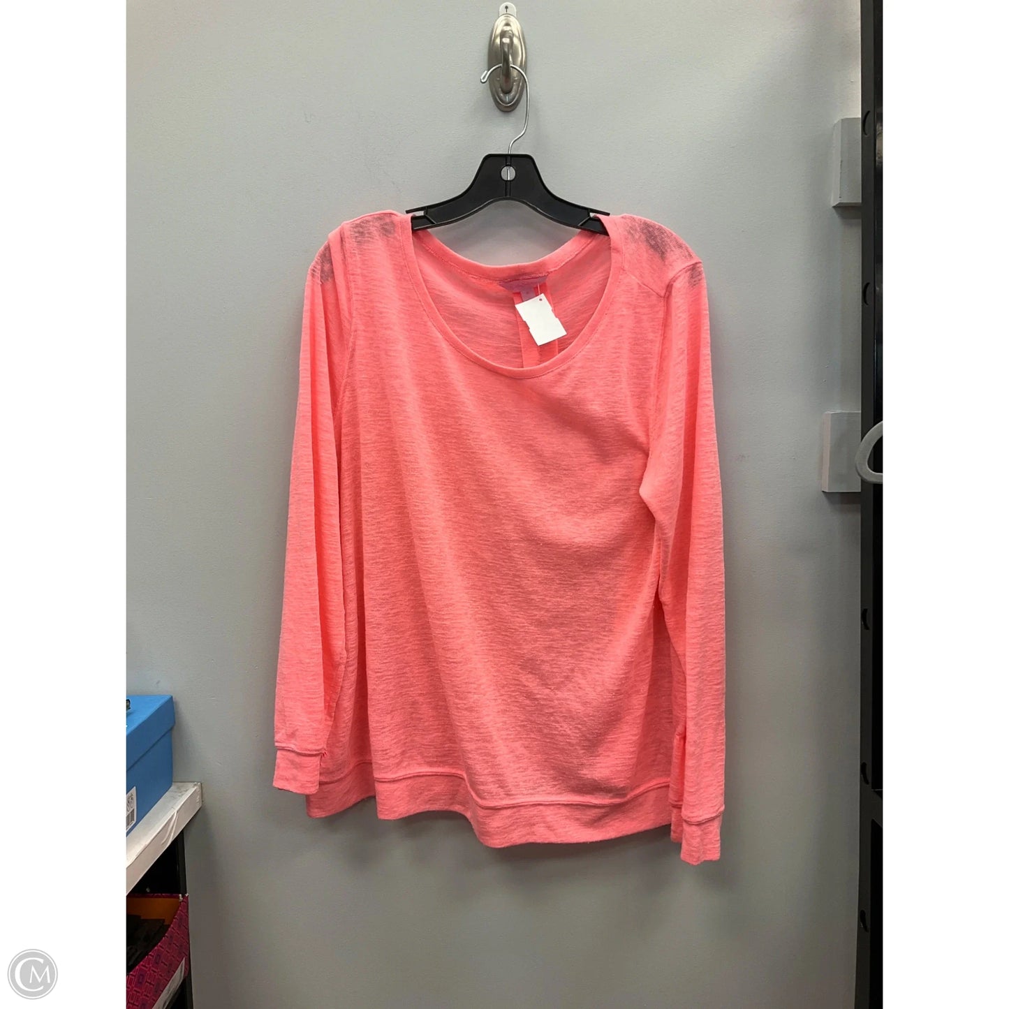 Top Long Sleeve Designer By Lilly Pulitzer In Pink, Size: Xl