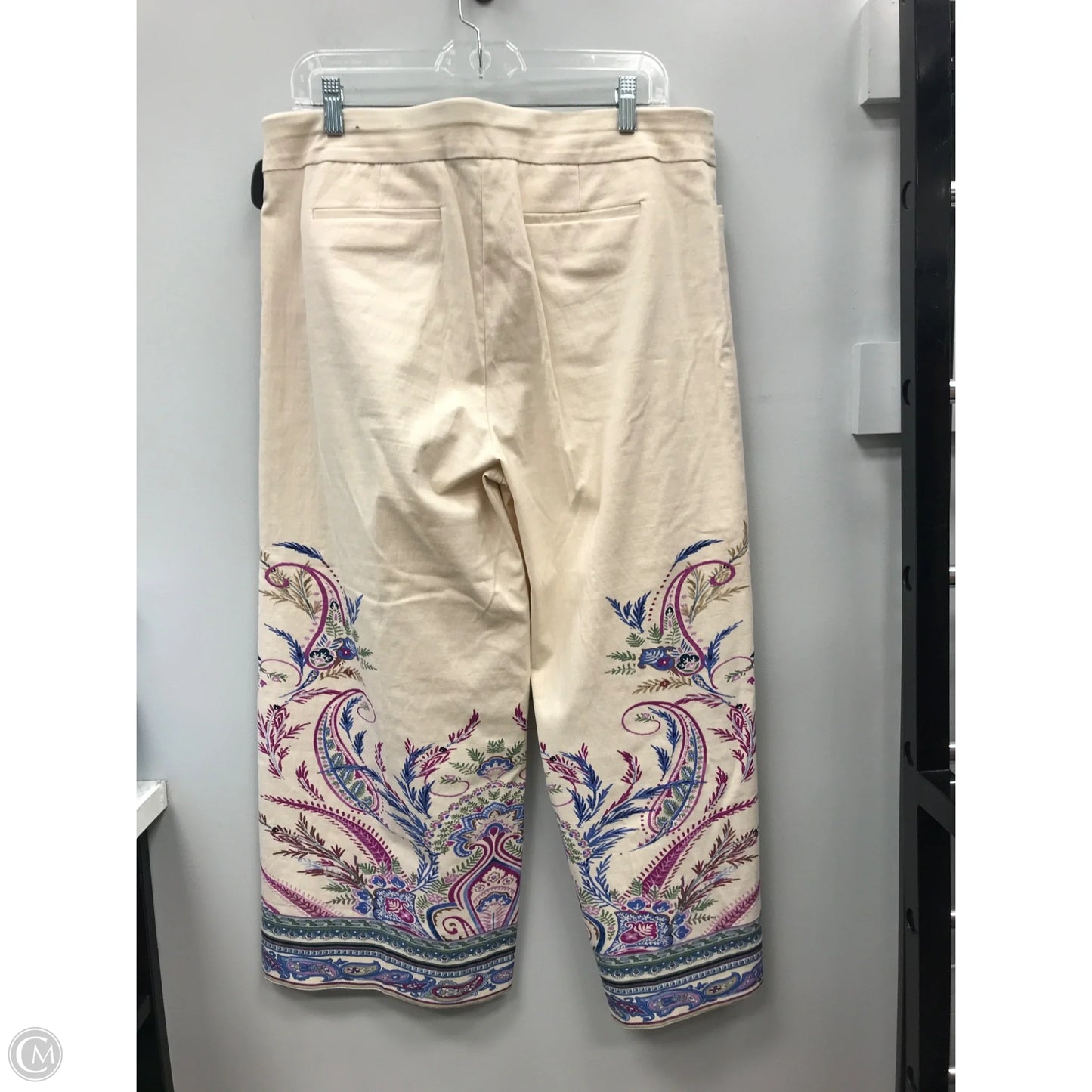 Top Long Sleeve By Chicos In Cream, Size: Xl