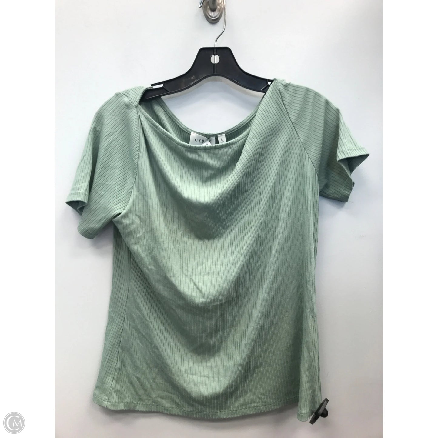 Top Short Sleeve By Cyrus In Green, Size: L