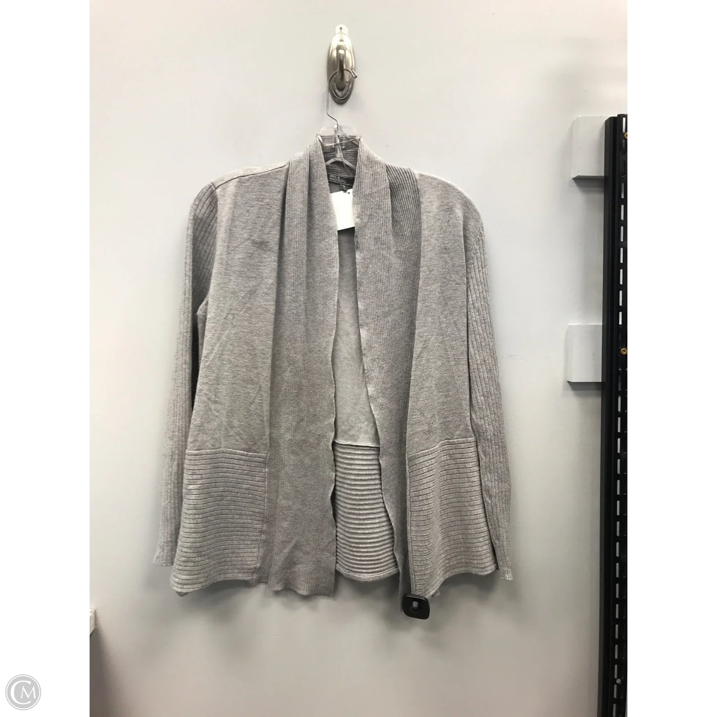 Sweater Cardigan By 89th And Madison In Grey, Size: Lp