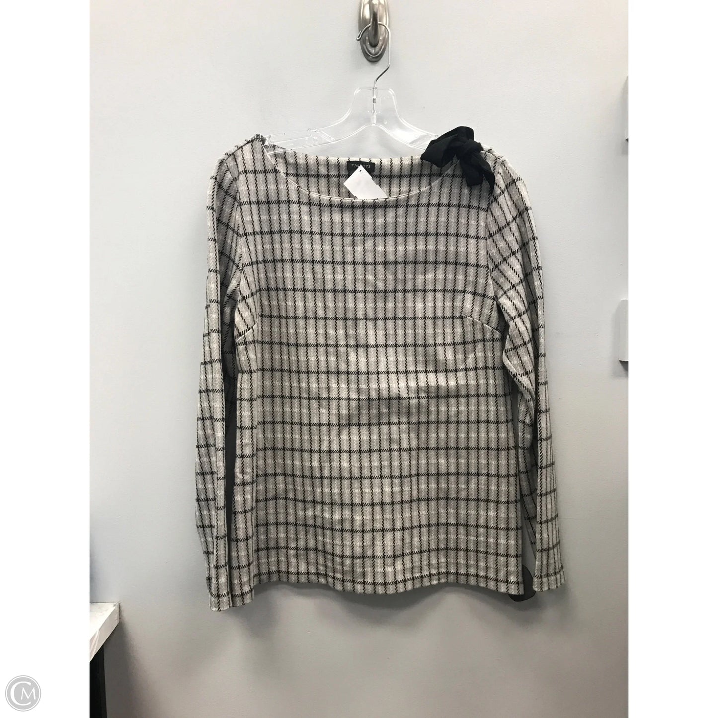 Top Long Sleeve By Talbots In Plaid Pattern, Size: M