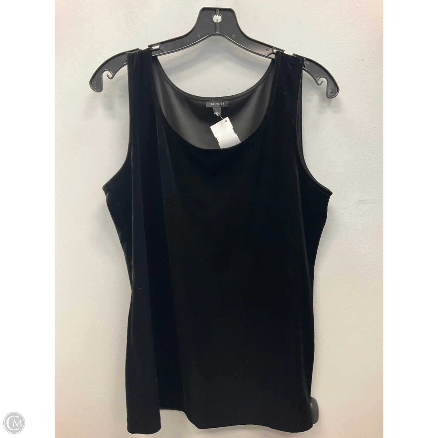 Top Sleeveless By Talbots In Black, Size: L