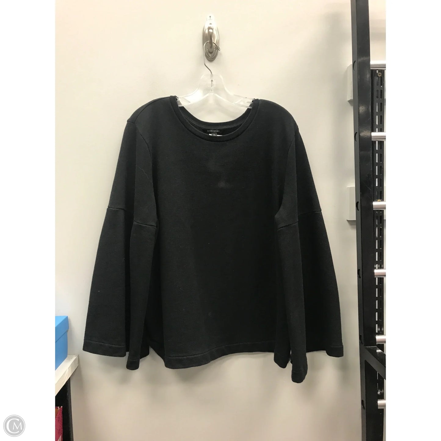 Sweatshirt Crewneck By Banana Republic In Black, Size: Xl