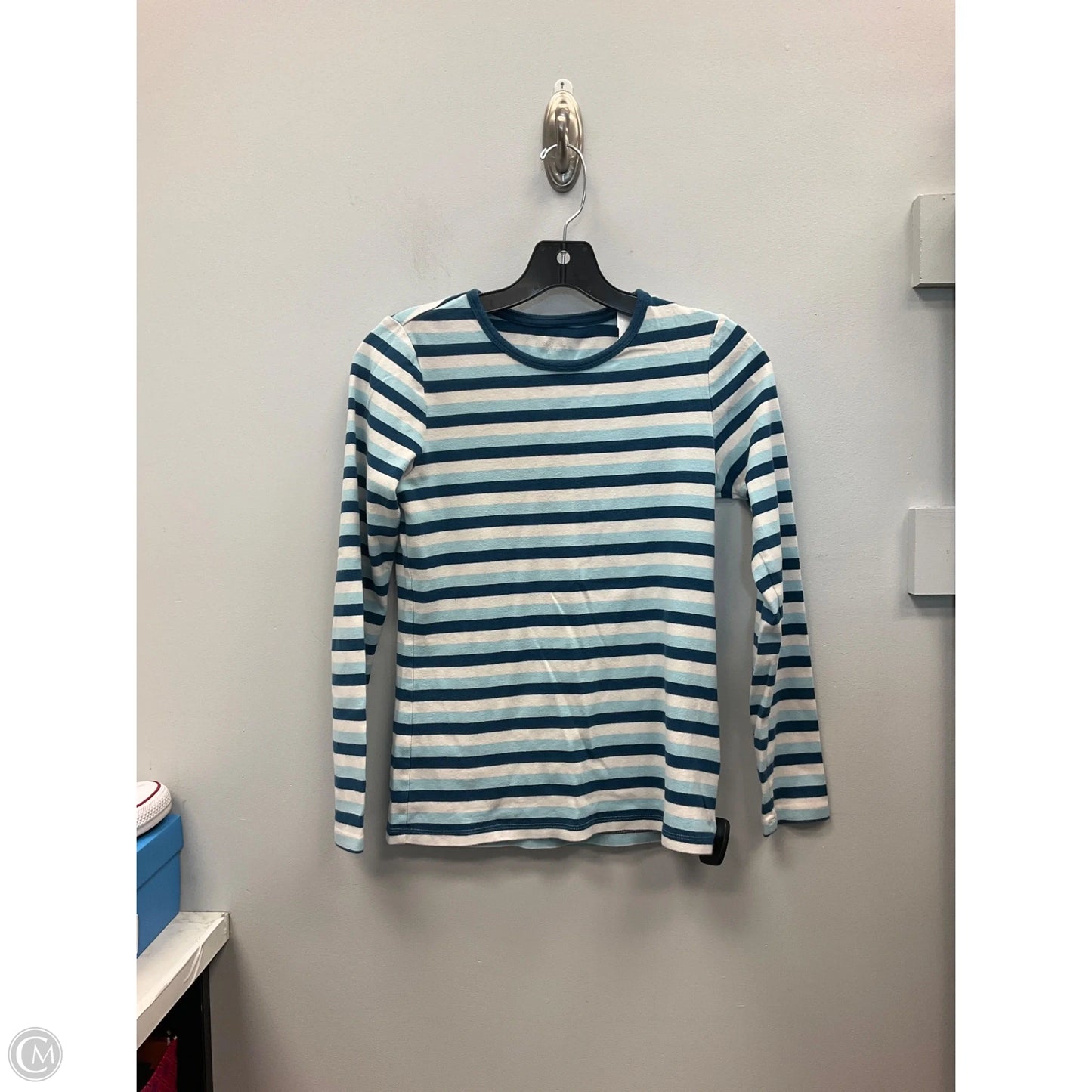 Top Long Sleeve By Lands End In Blue, Size: Xs