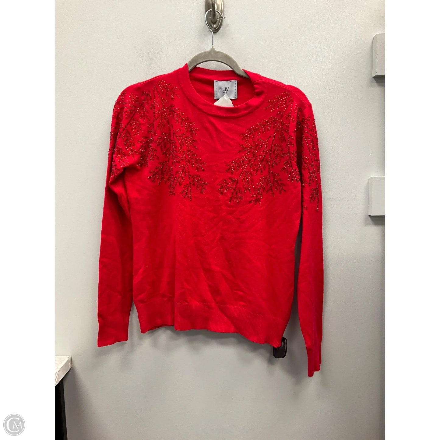 Sweater By Clothes Mentor In Red, Size: S