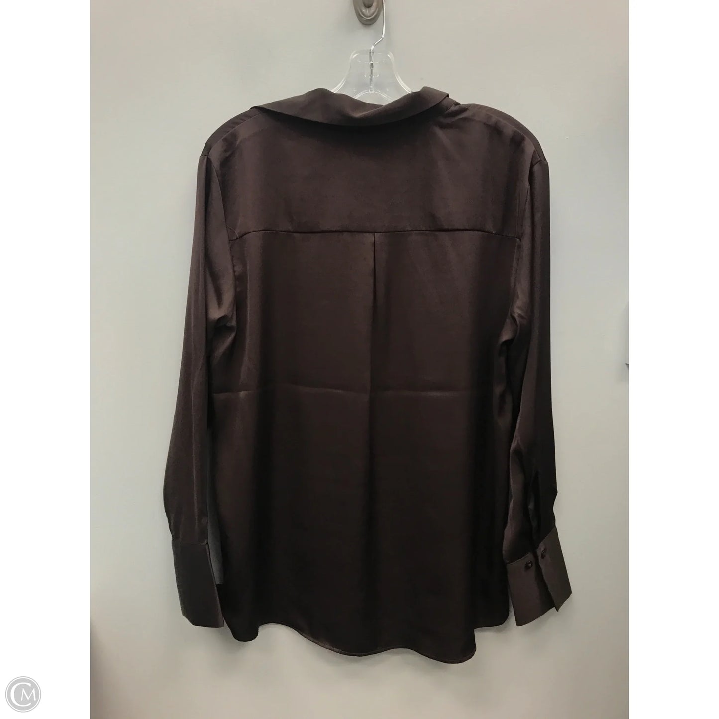 Top Long Sleeve By Cupcakes And Cashmere In Brown, Size: M