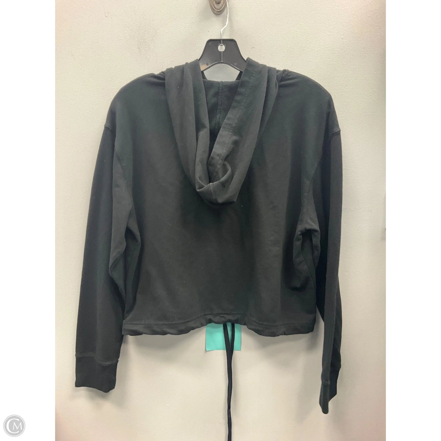 Sweatshirt Hoodie By Calvin Klein In Black, Size: M
