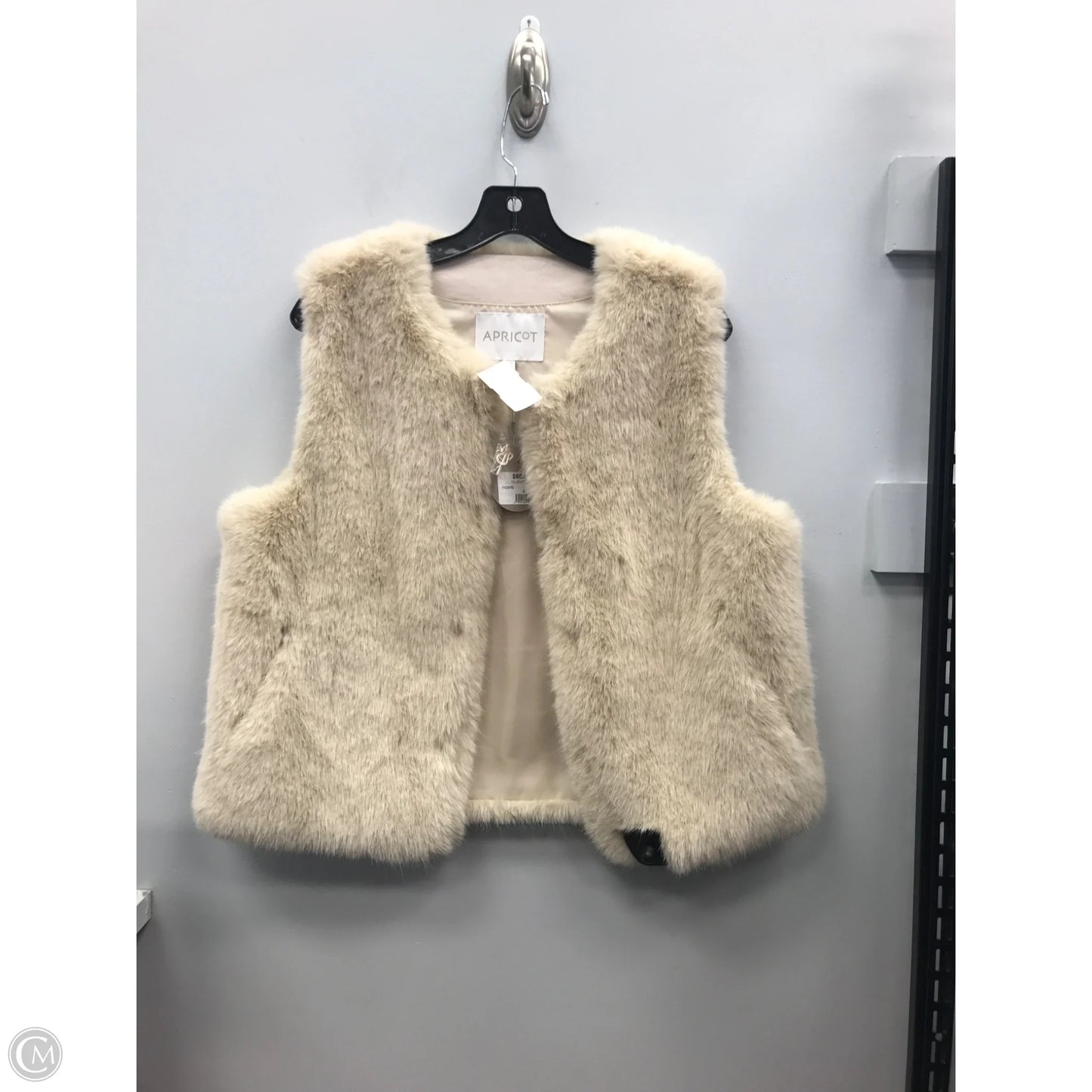 Vest Faux Fur & Sherpa By Apricot In Tan, Size: 6
