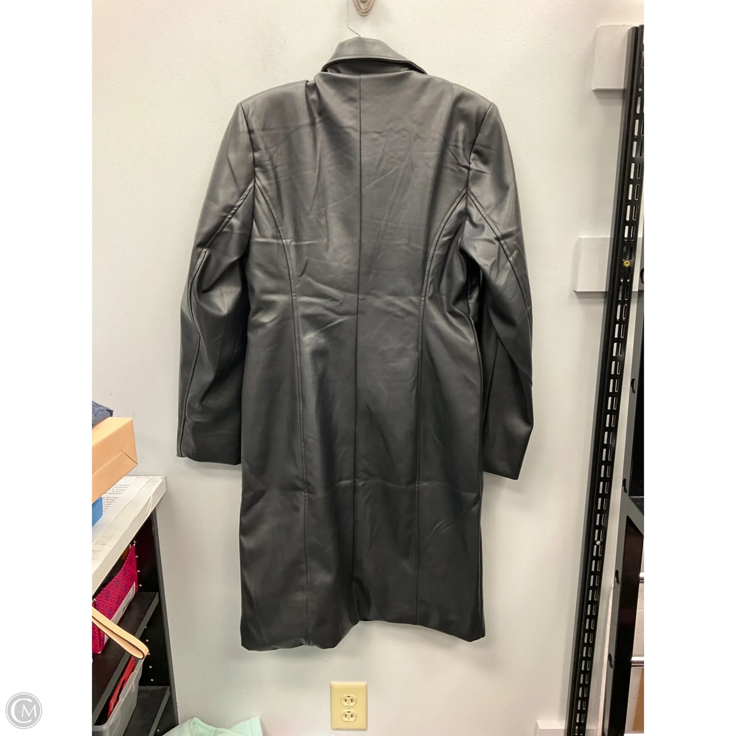 Jacket Leather By Love Tree In Black, Size: M