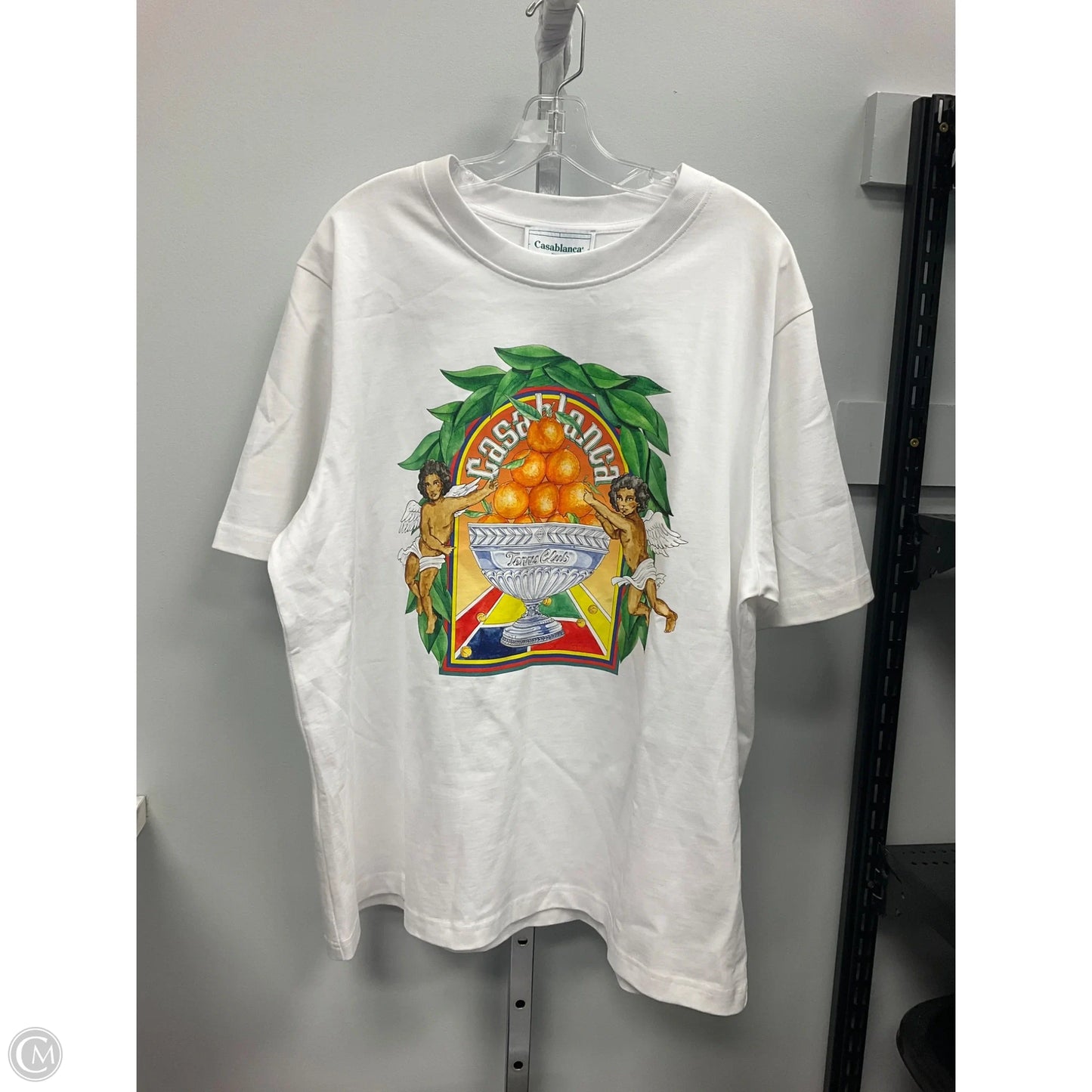 Top Short Sleeve By Casablanca Tennis Club In White, Size: 3x