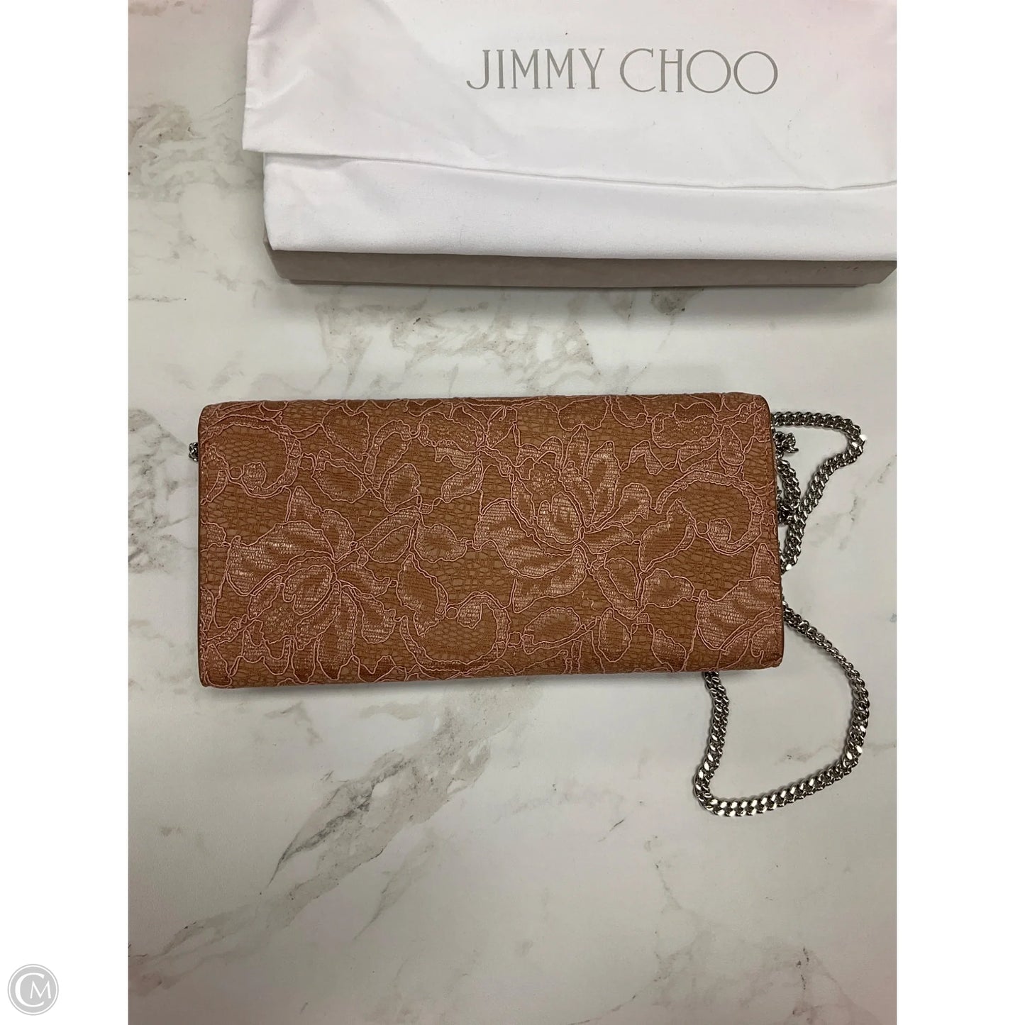 Clutch Luxury Designer By Jimmy Choo, Size: Large
