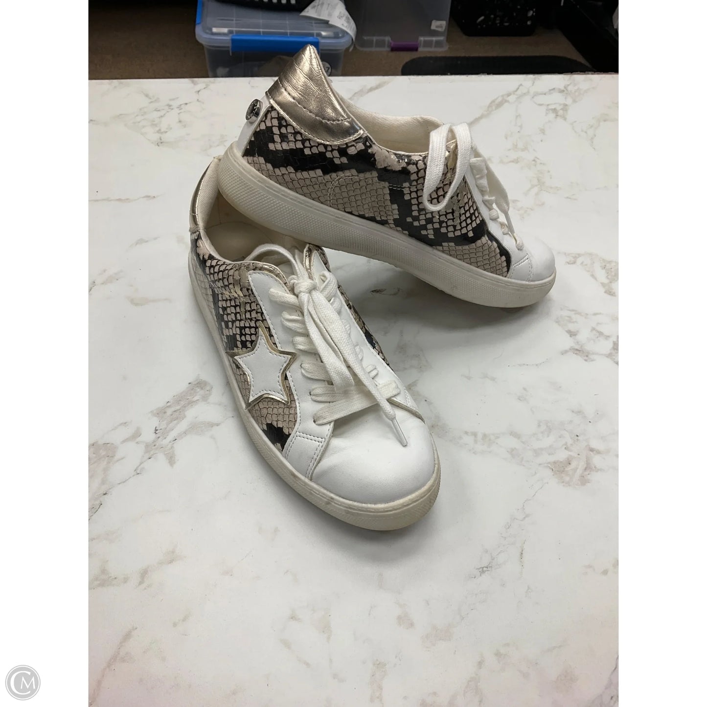 Shoes Sneakers By Steve Madden In Snakeskin Print, Size: 7