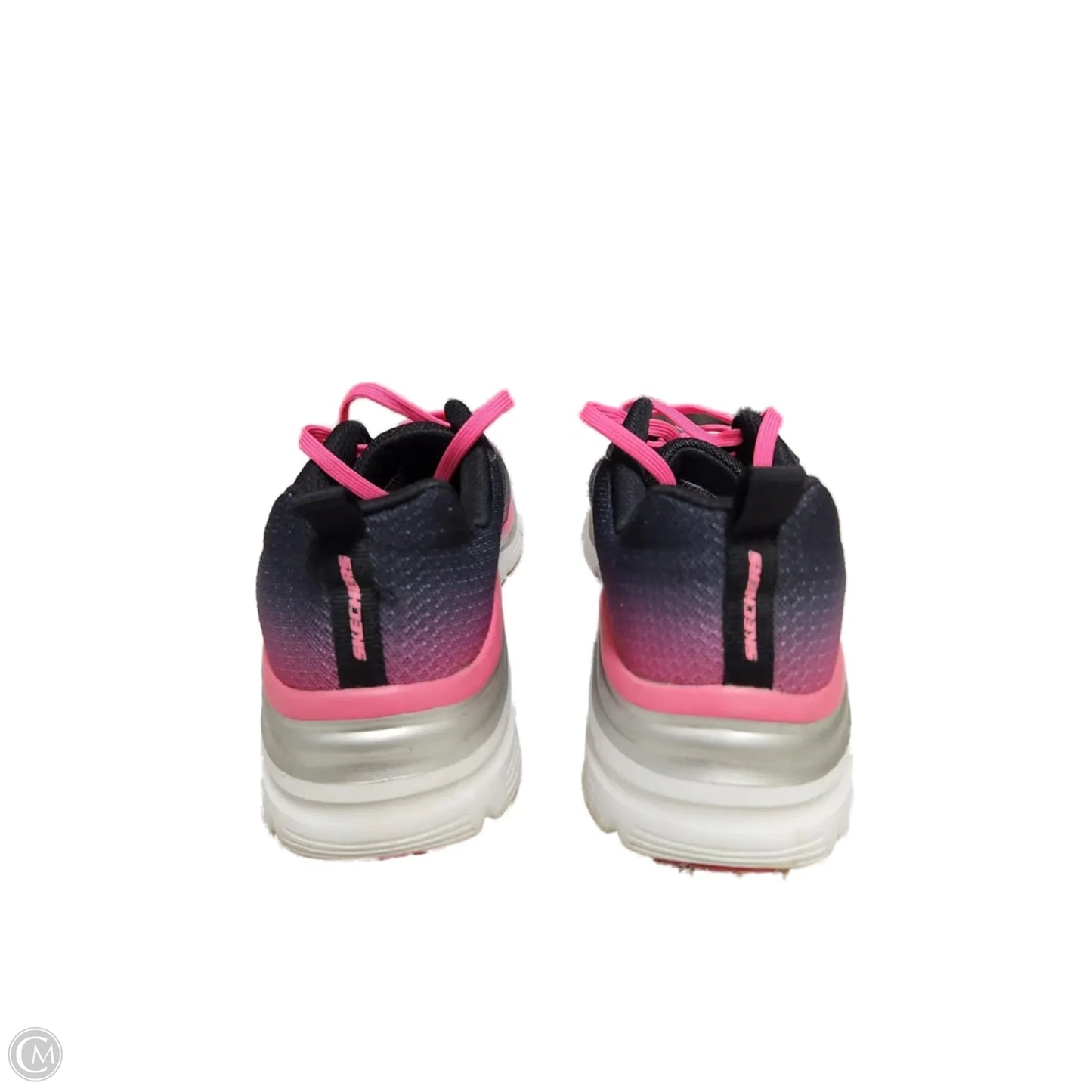 Shoes Athletic By Skechers In Black & Pink, Size: 7