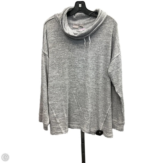 Sweatshirt Hoodie By Chicos In Grey, Size: 3x