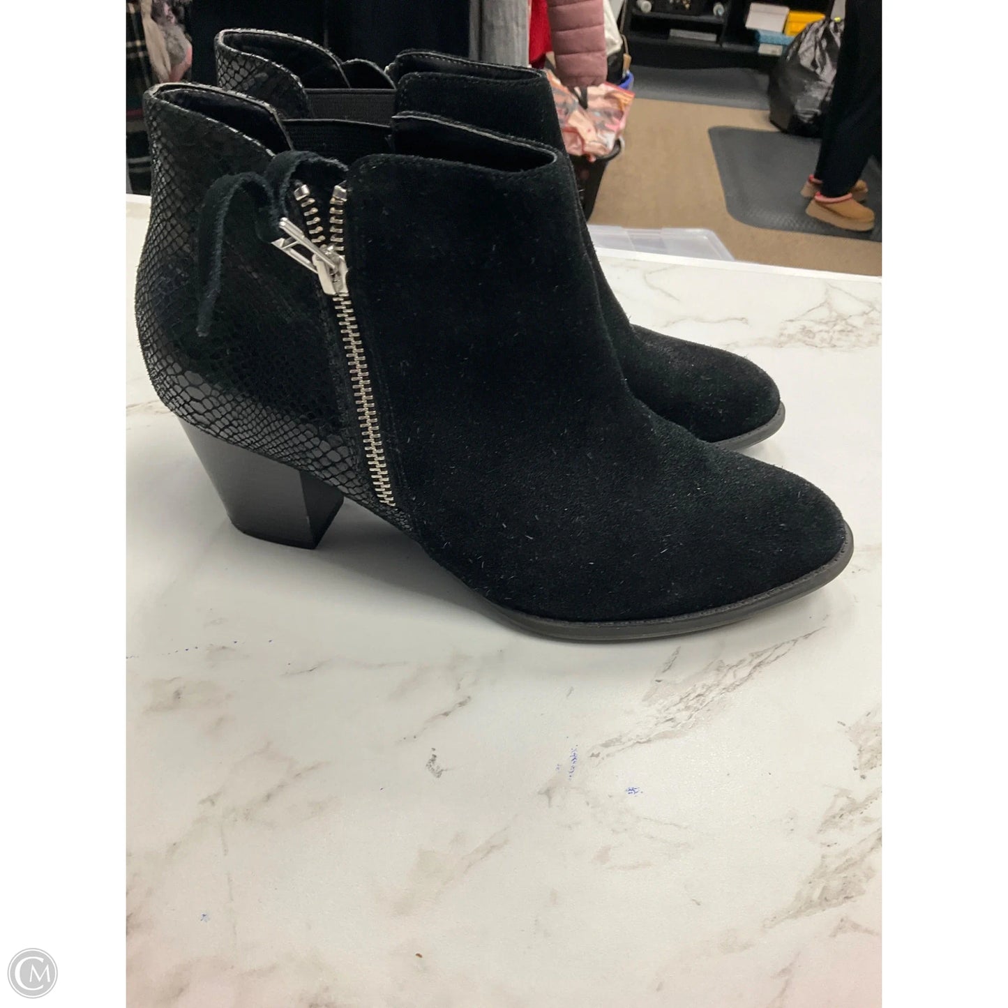 Boots Ankle Heels By Vionic In Black, Size: 8.5