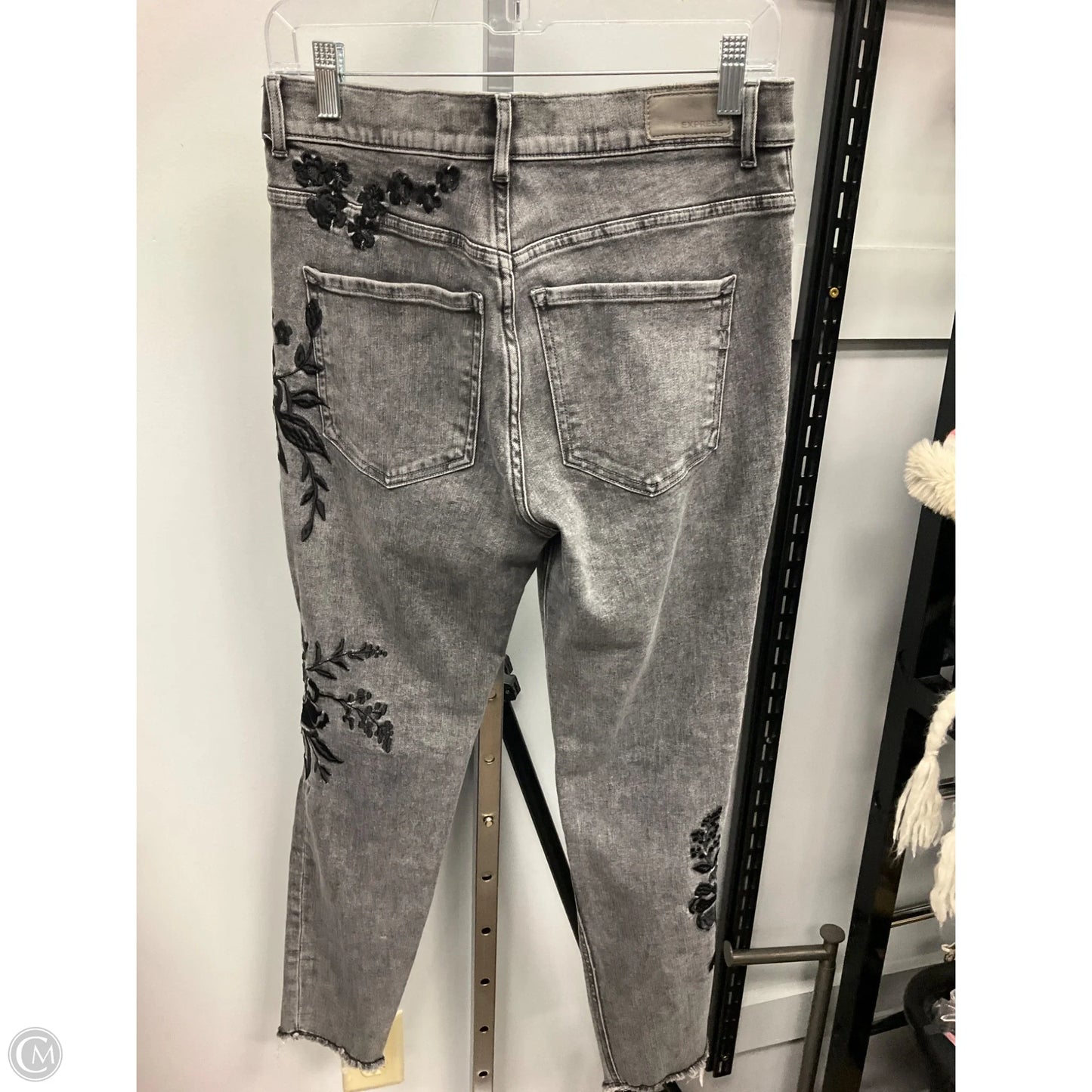 Jeans Skinny By Express In Grey, Size: 8